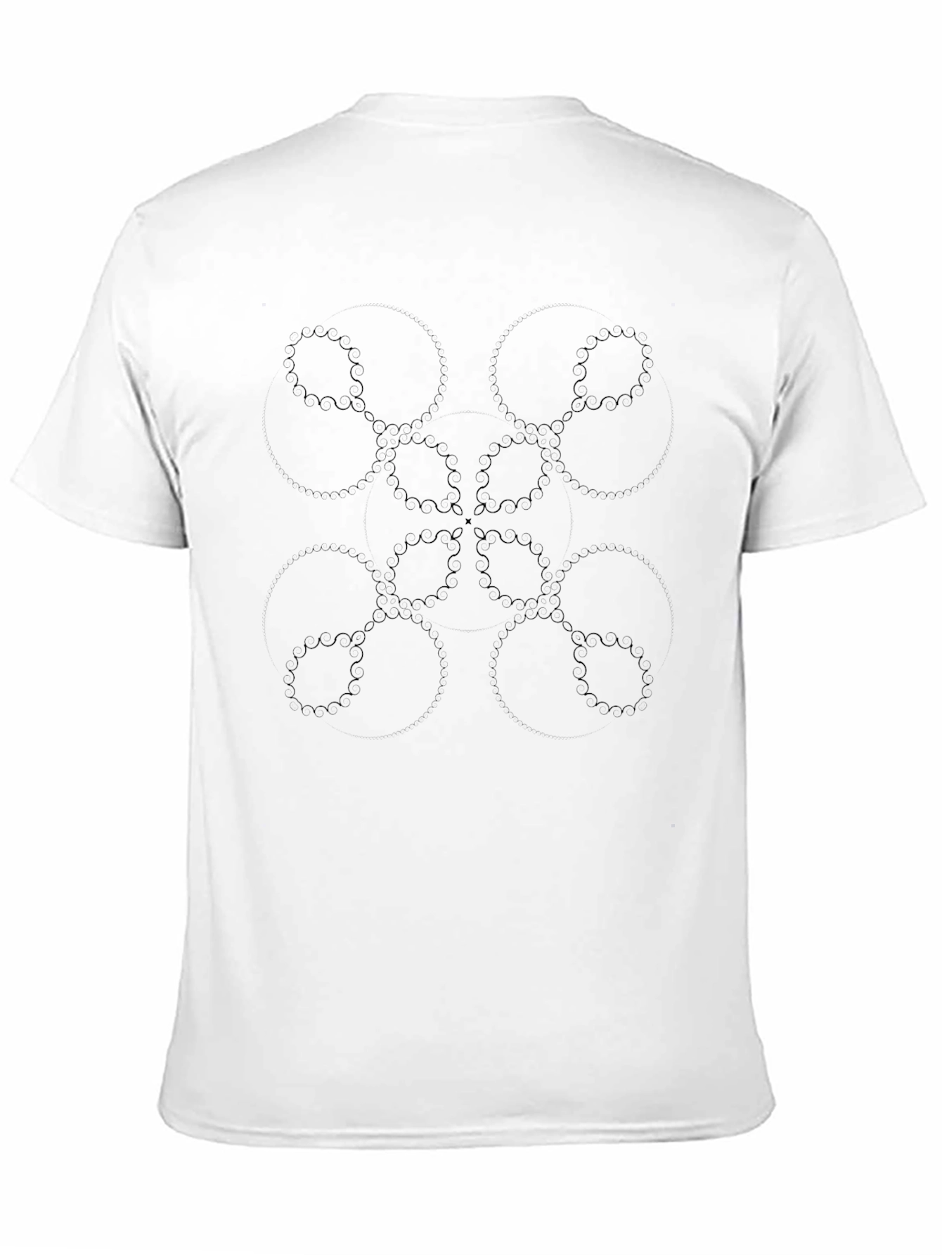 Geometric Mandala Black T-Shirt