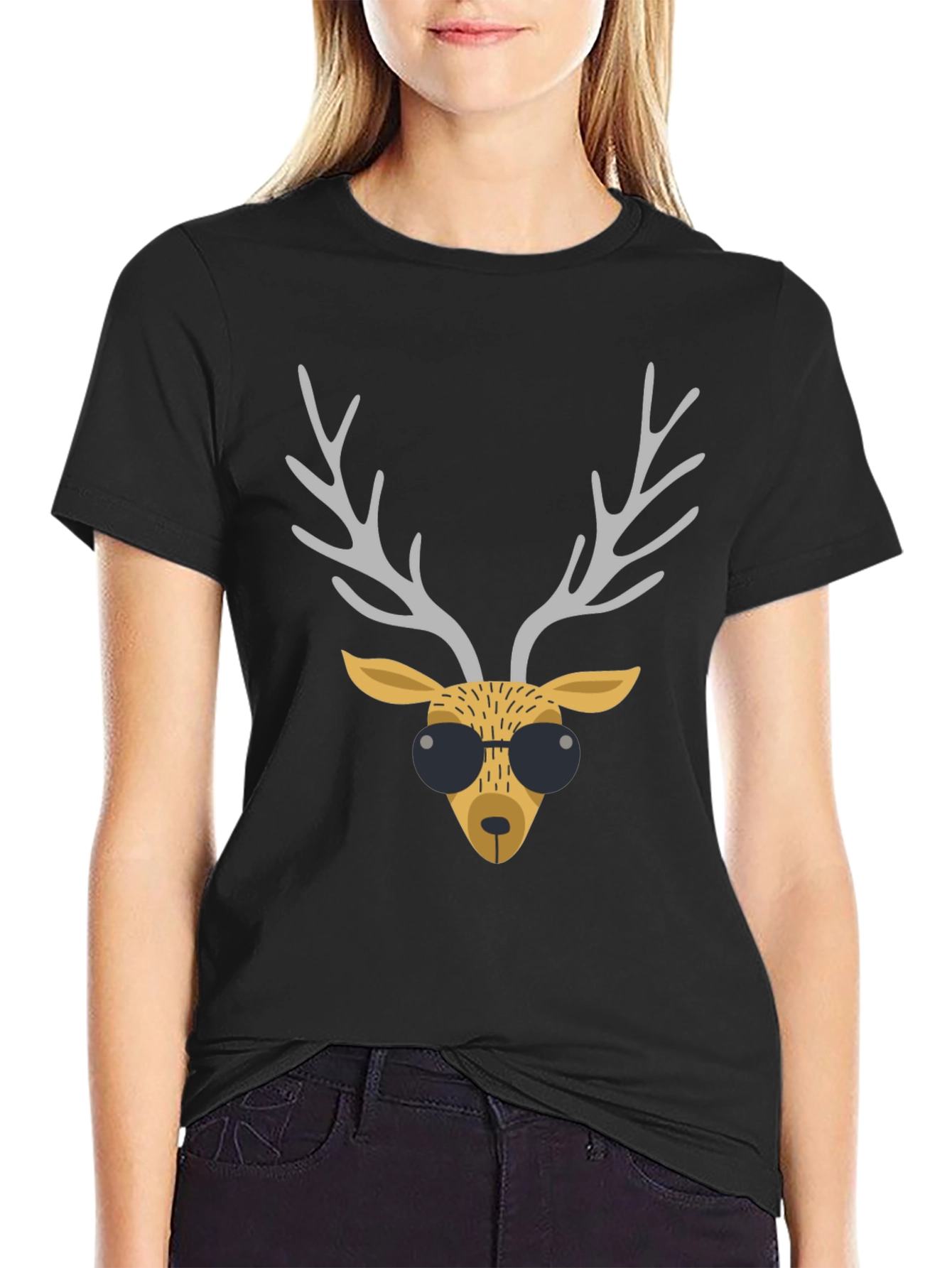 Cool Reindeer Graphic T-Shirt