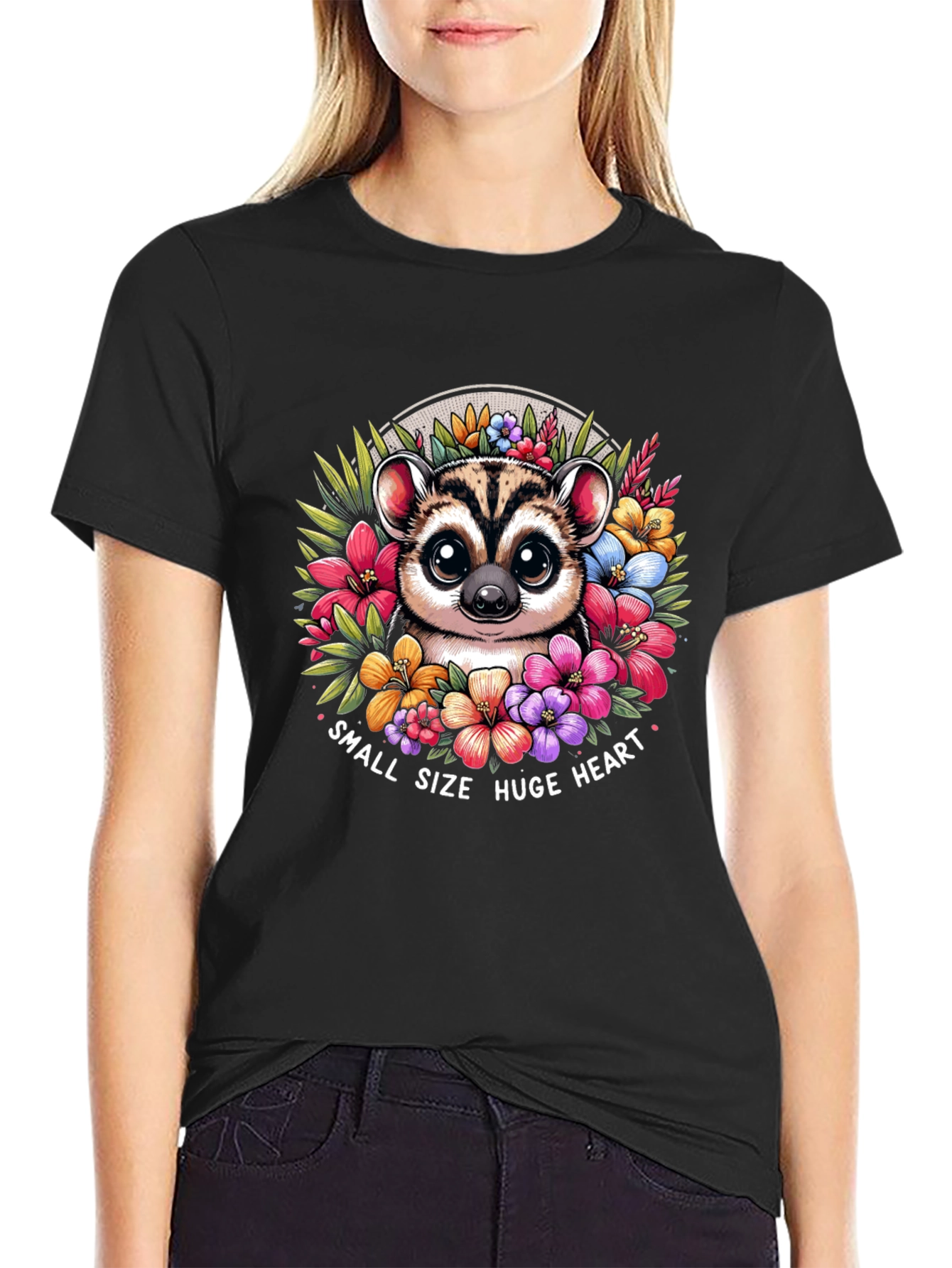 Small Size Huge Heart Lemur T-Shirt