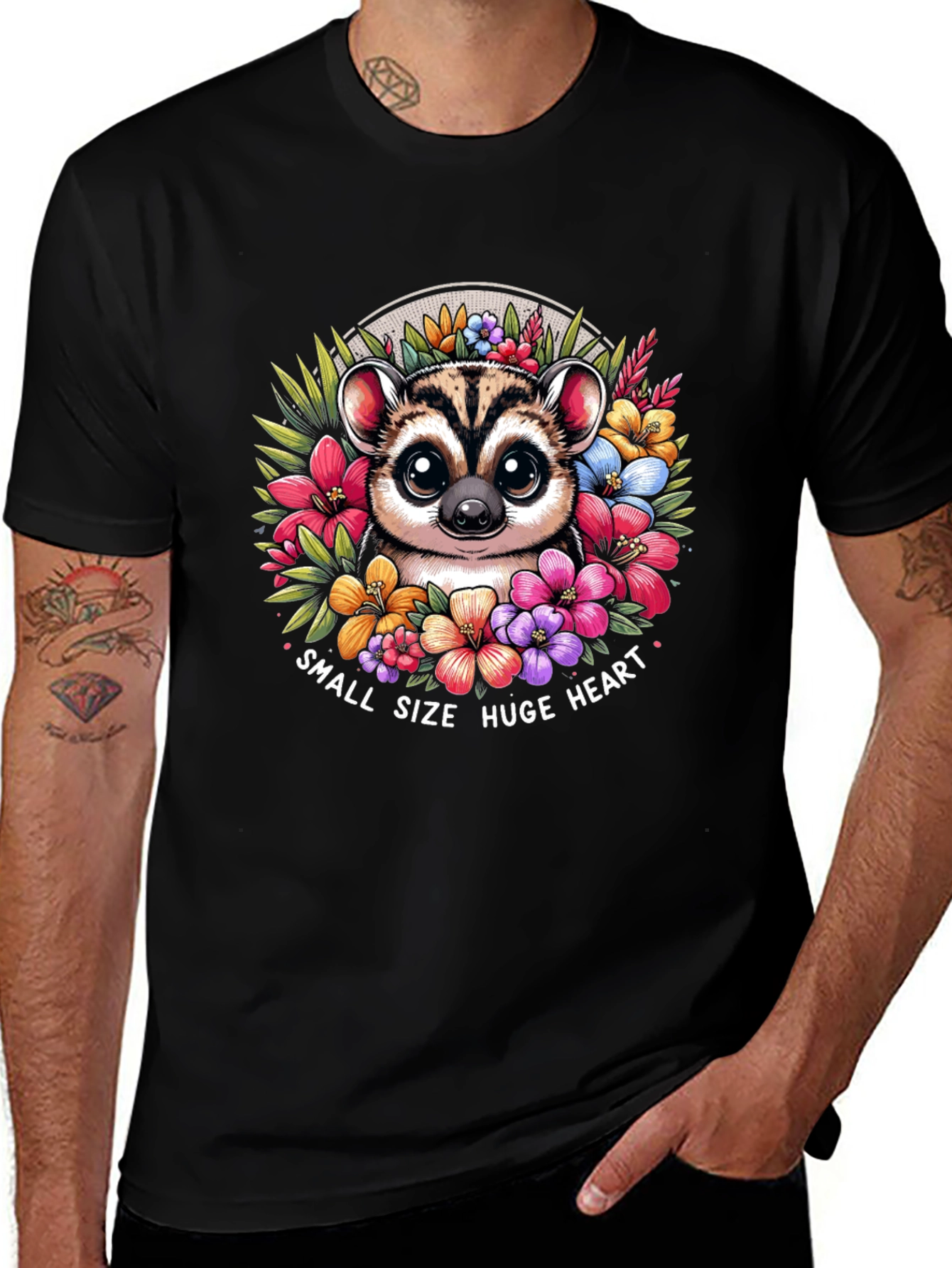 Small Size Huge Heart Lemur T-Shirt