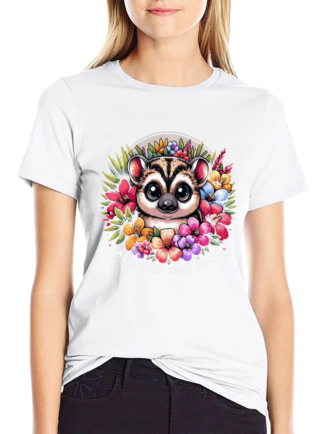 Small Size Huge Heart Lemur T-Shirt