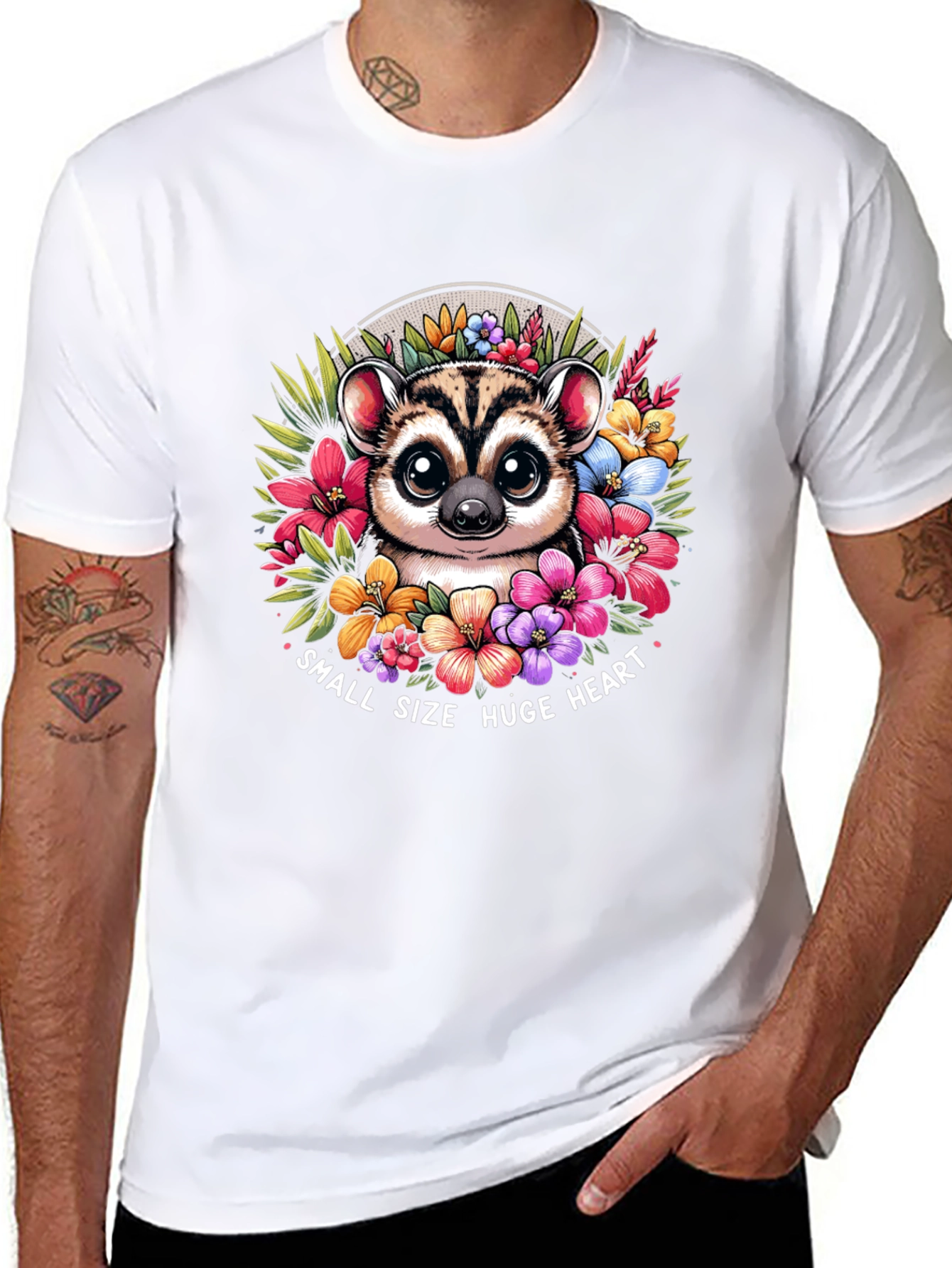 Small Size Huge Heart Lemur T-Shirt