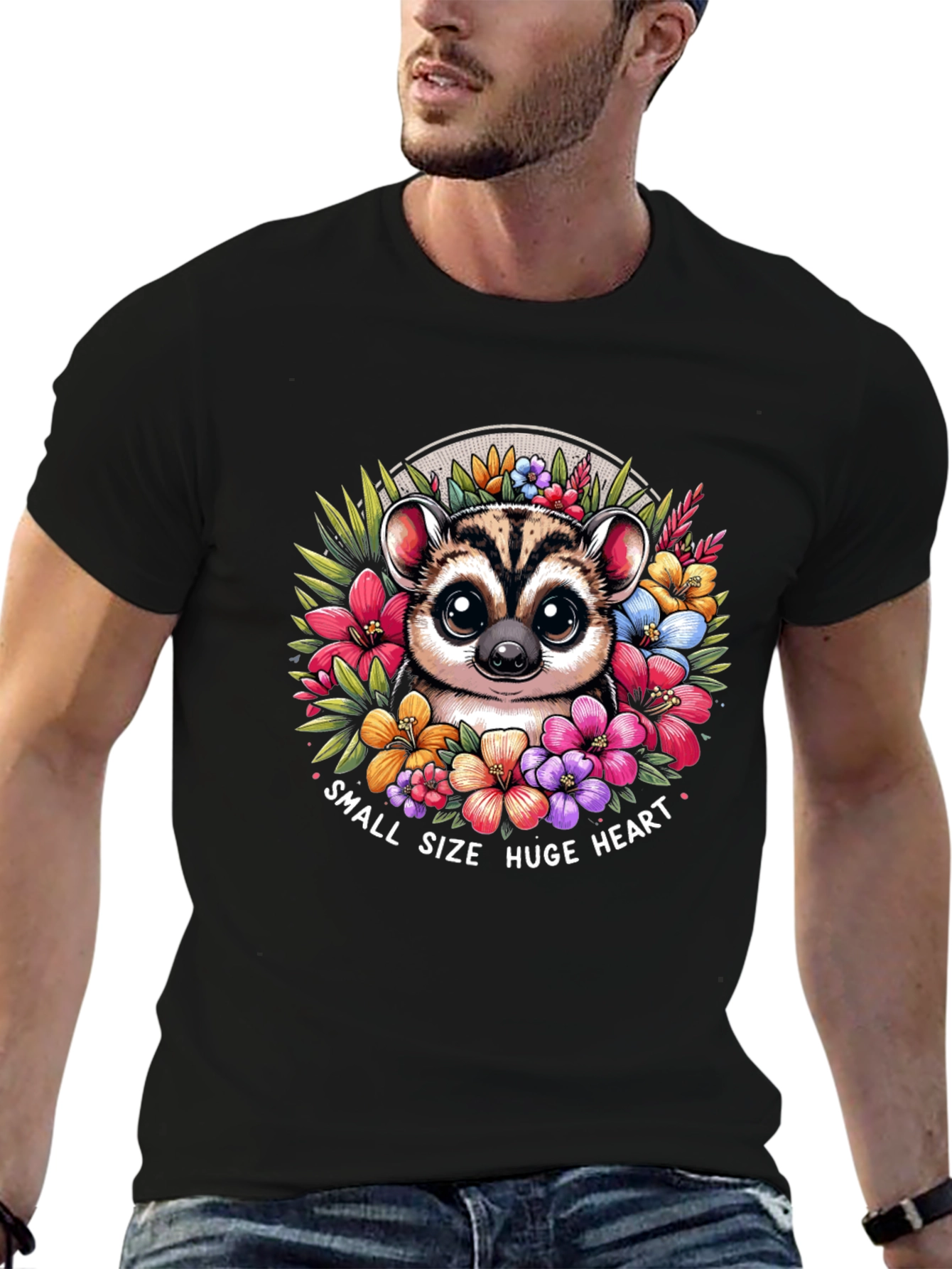 Small Size Huge Heart Lemur T-Shirt