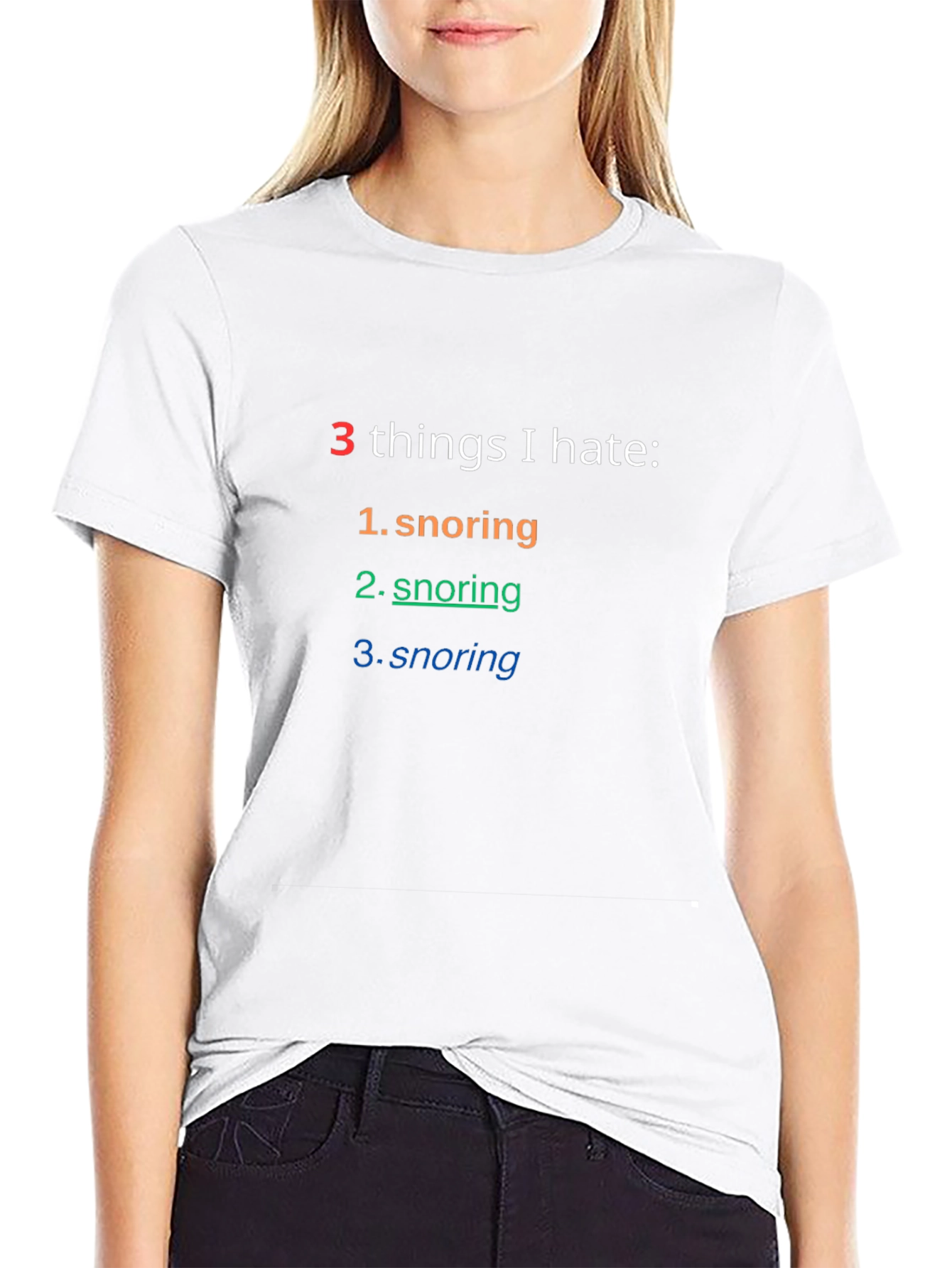 Snoring Hater T-Shirt - Funny Sarcastic Tee