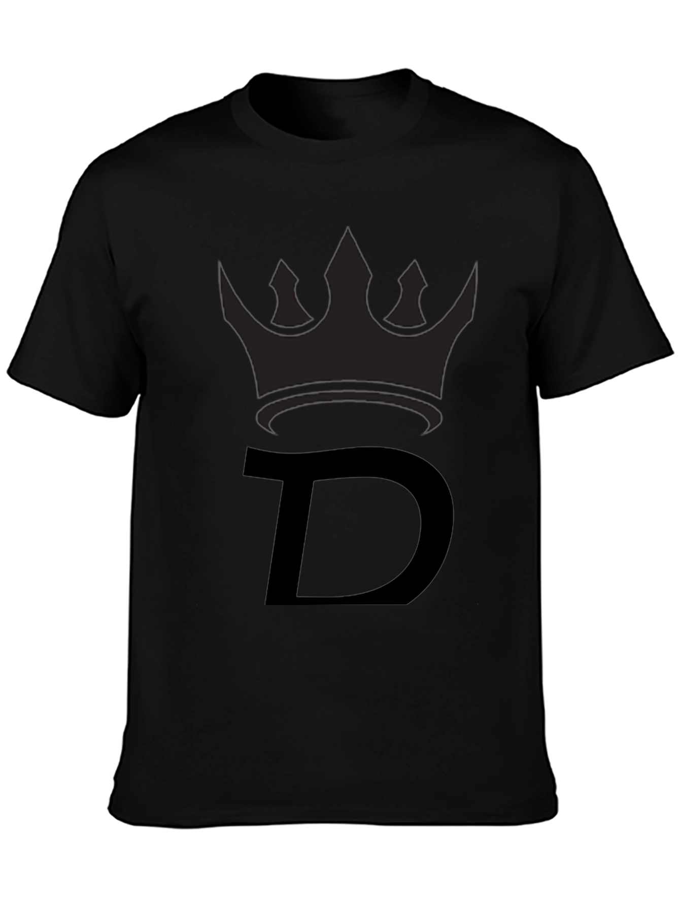 King D Black T-Shirt - Premium Cotton Blend