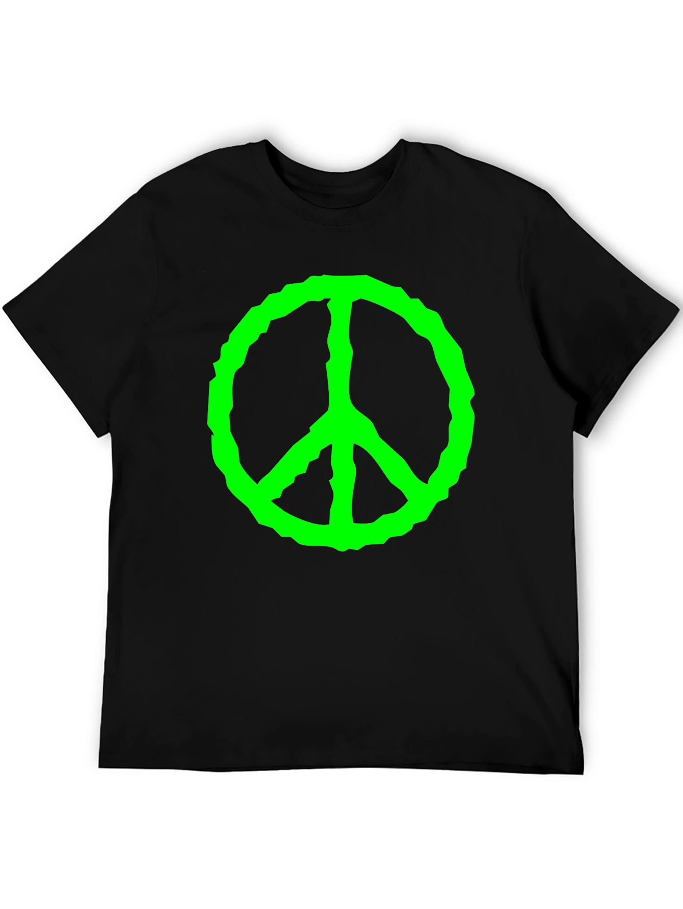 Peace Sign Graphic Tee - Black