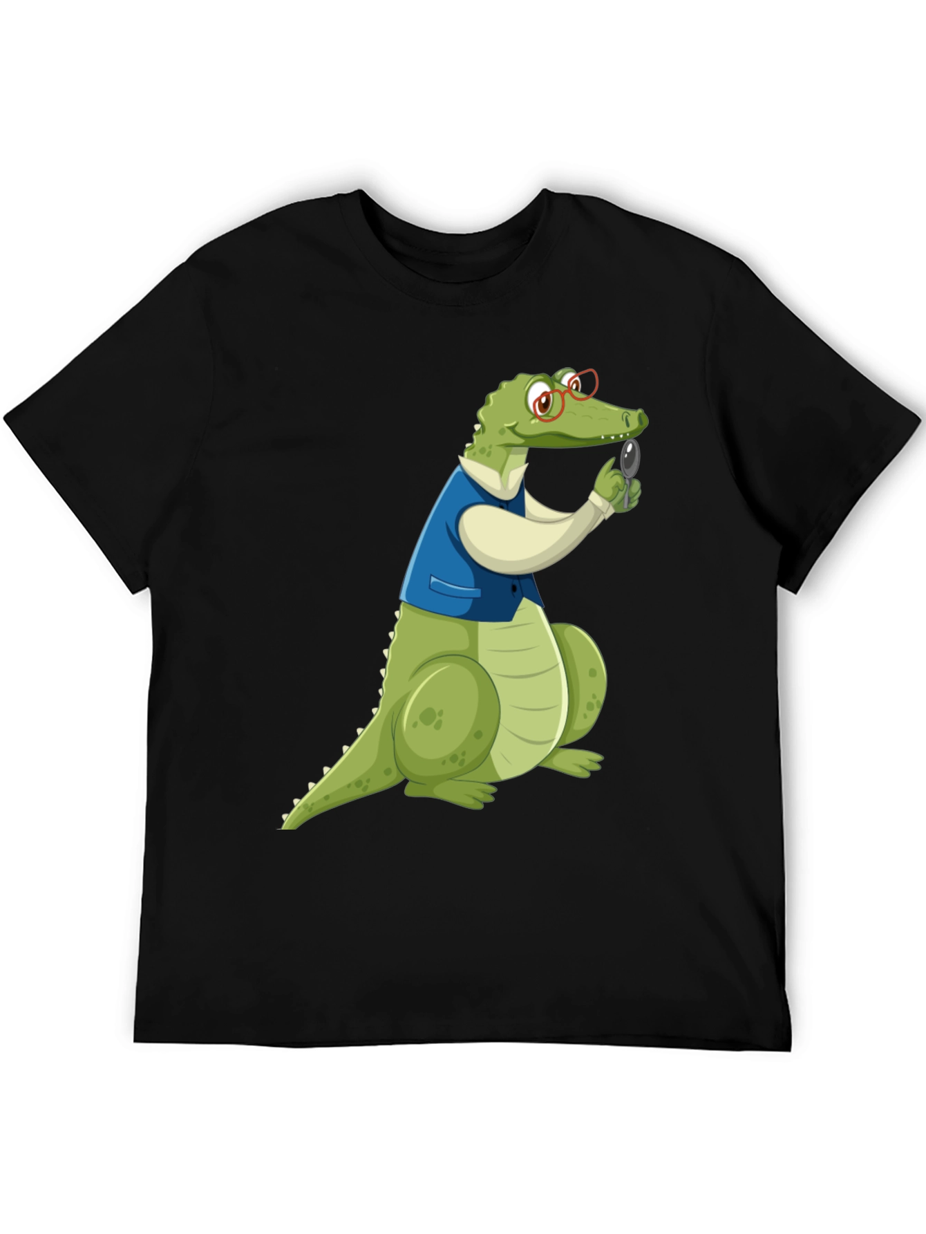 Cartoon Alligator Detective Graphic T-Shirt