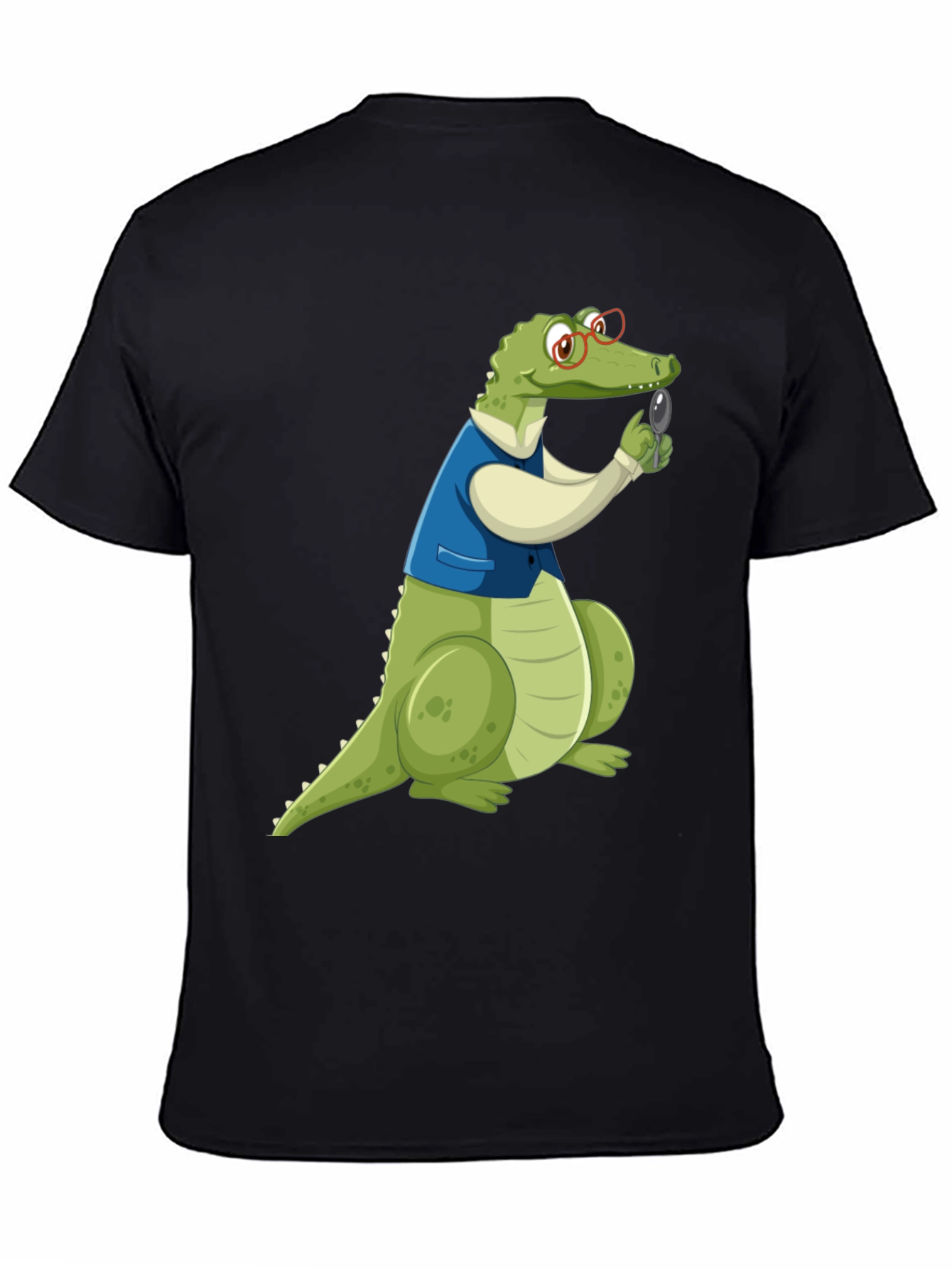Cartoon Alligator Detective Graphic T-Shirt