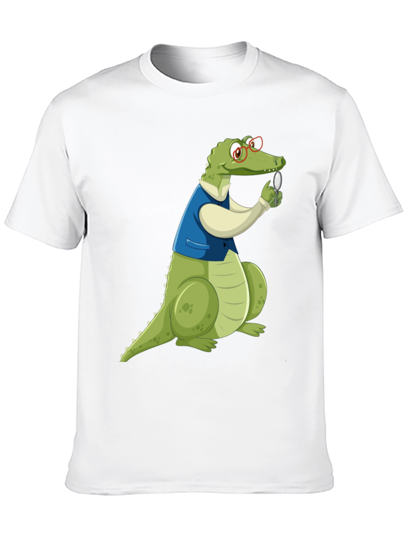 Cartoon Alligator Detective Graphic T-Shirt