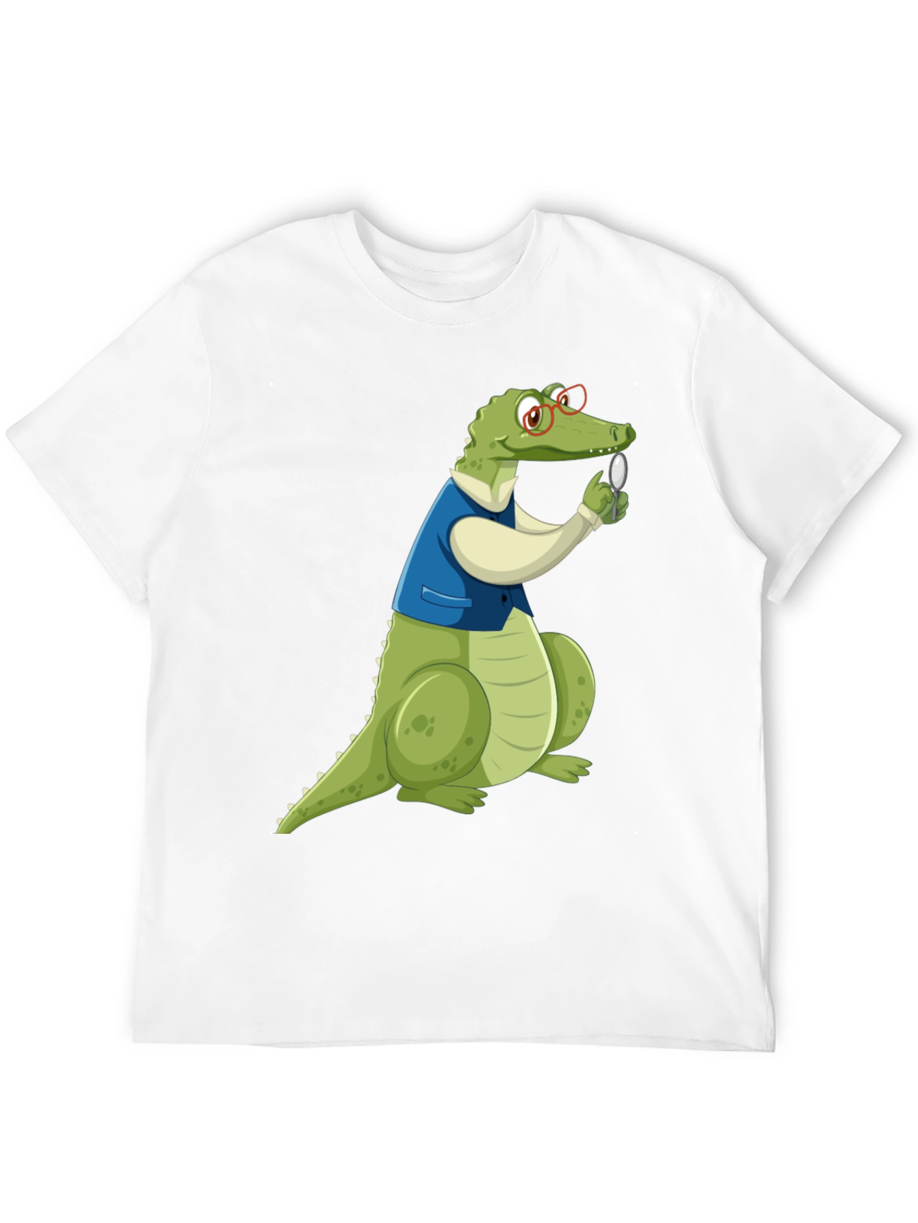 Cartoon Alligator Detective Graphic T-Shirt