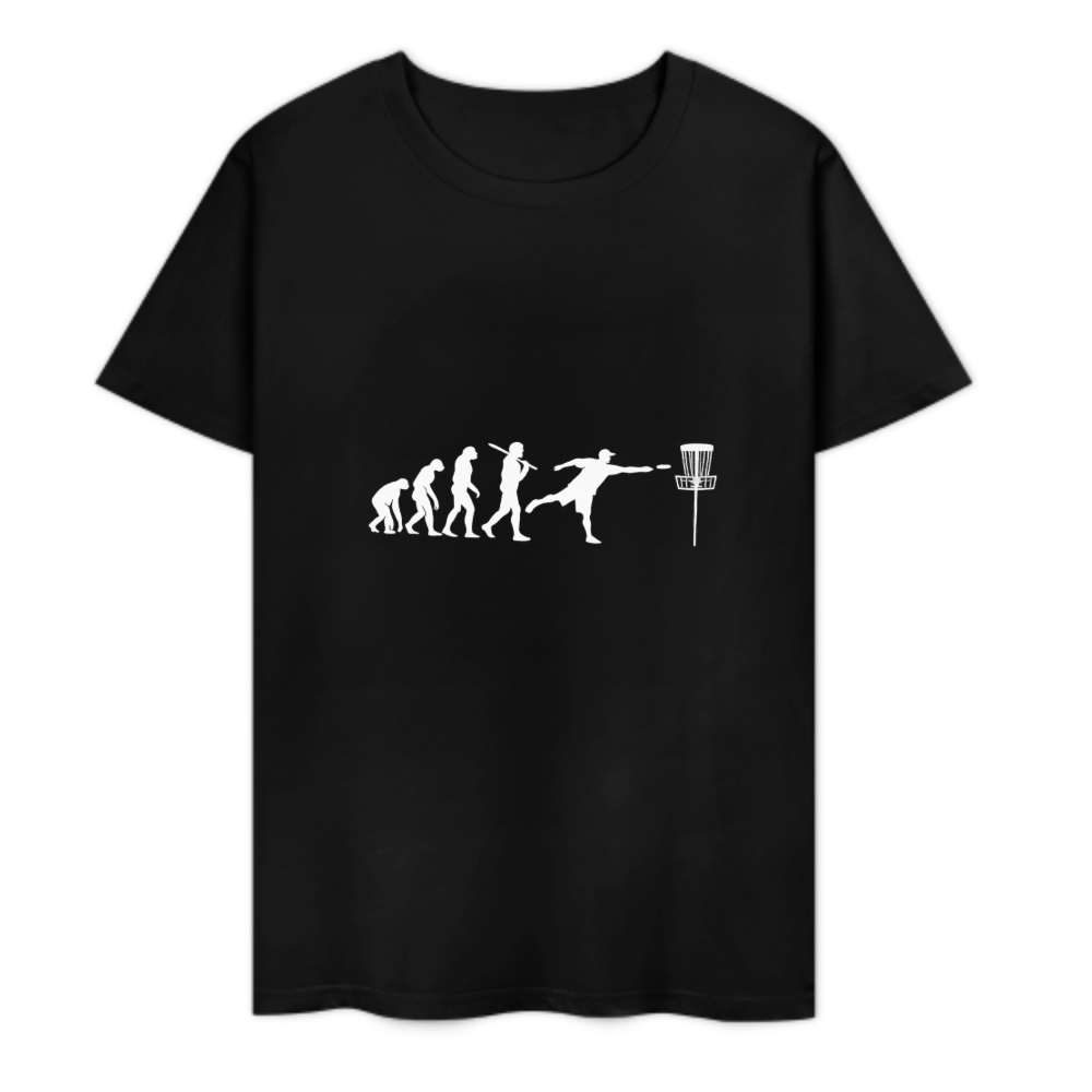 Disc Golf Evolution T-Shirt | Funny Disc Golfer Graphic Tee(z124)