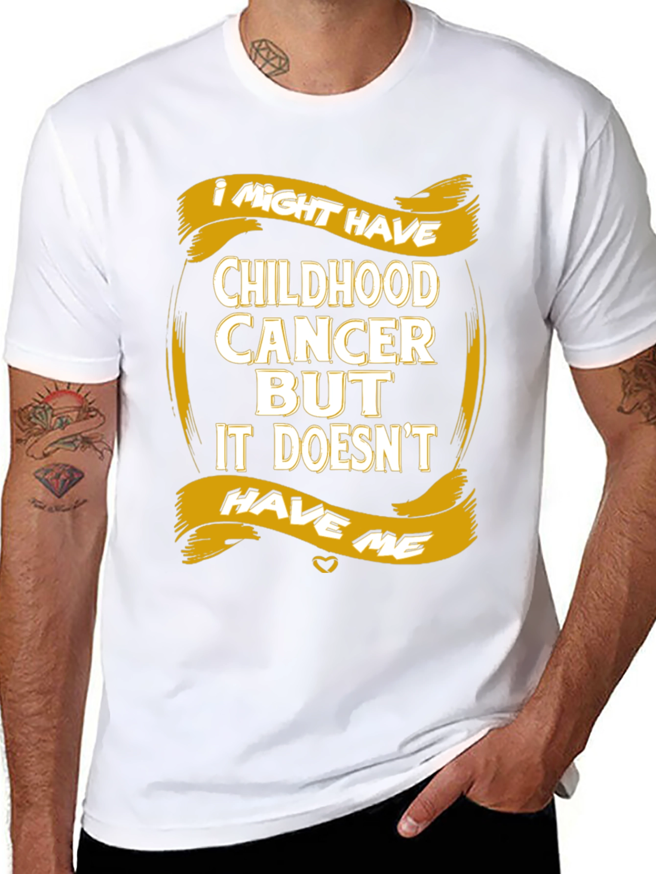 Childhood Cancer Awareness T-Shirt - It Doesnt Have Me
