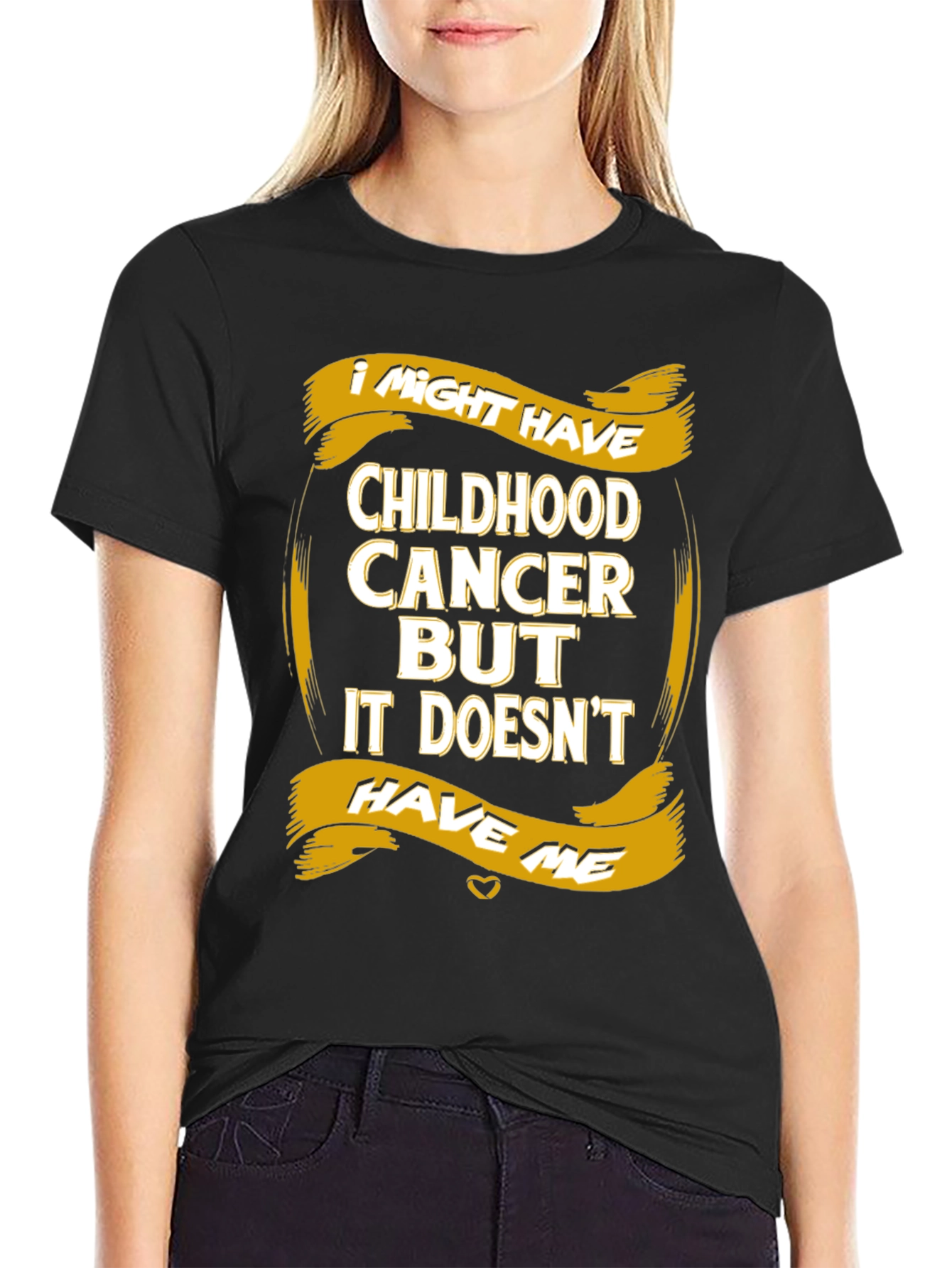 Childhood Cancer Awareness T-Shirt - It Doesnt Have Me