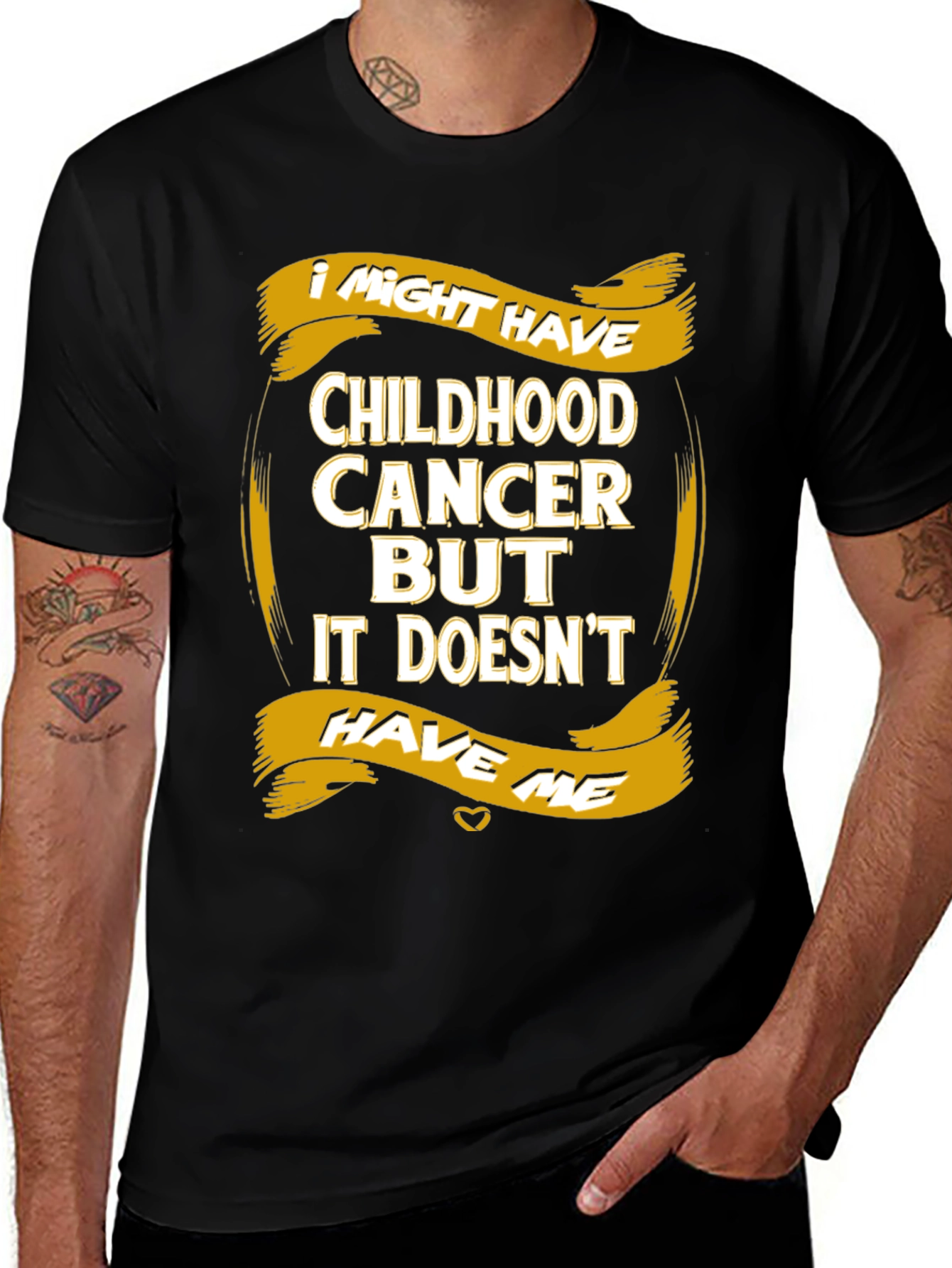 Childhood Cancer Awareness T-Shirt - It Doesnt Have Me
