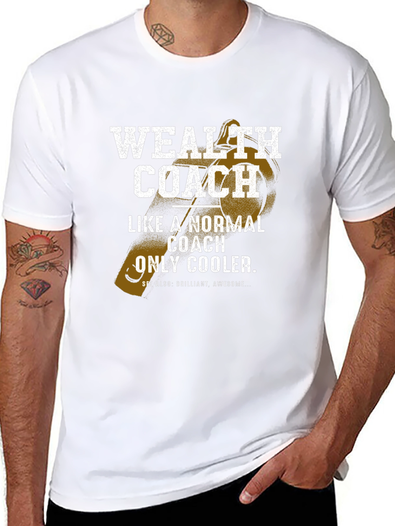 Wealth Coach Graphic T-Shirt - Funny Cool Coaching Tee