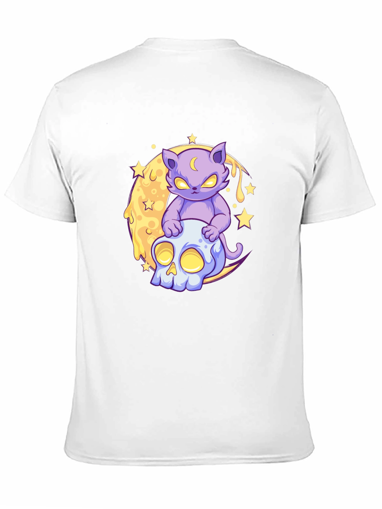 Mystic Cat Skull Moon T-Shirt