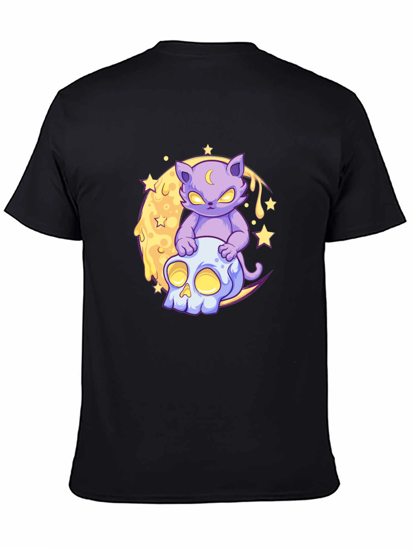 Mystic Cat Skull Moon T-Shirt