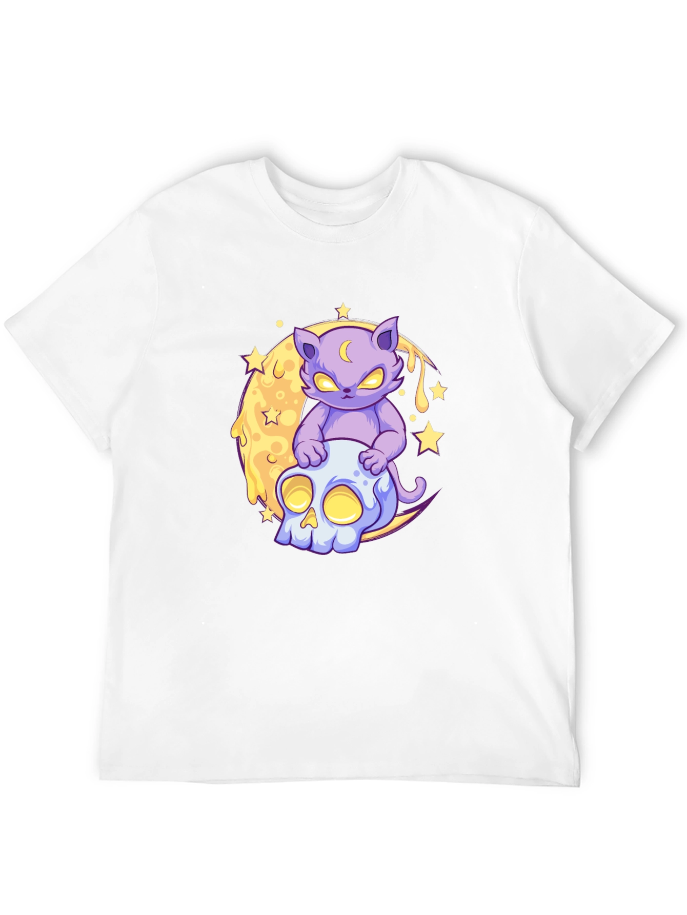 Mystic Cat Skull Moon T-Shirt
