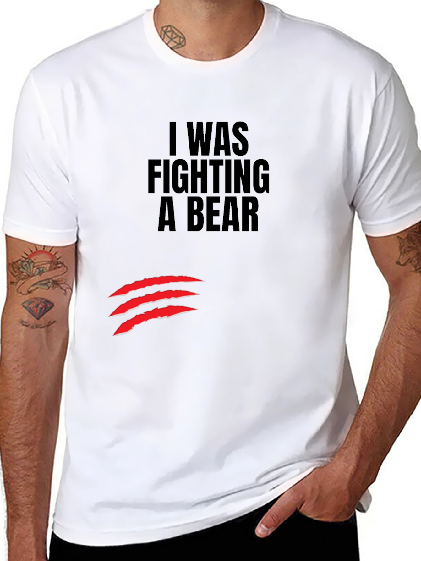 I Was Fighting a Bear T-Shirt