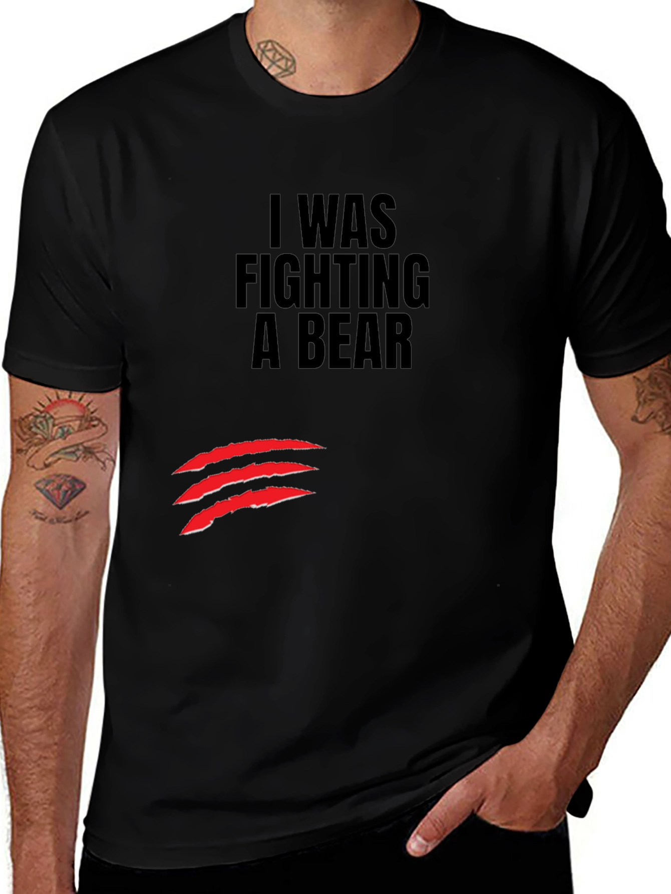 I Was Fighting a Bear T-Shirt