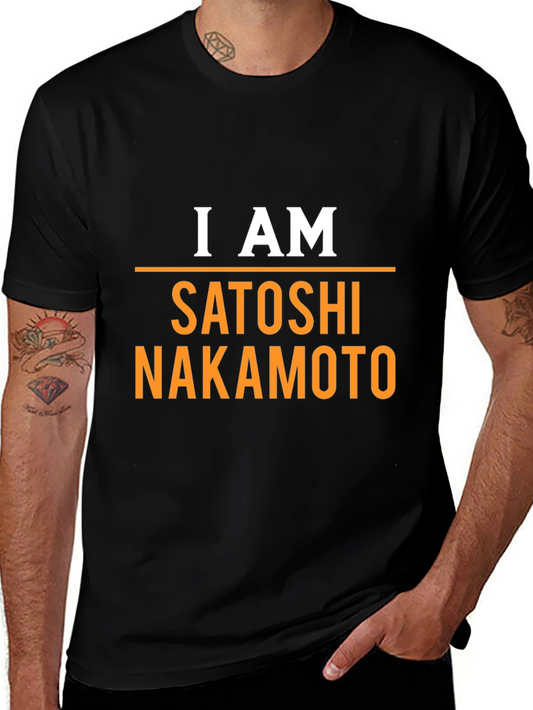 I Am Satoshi Nakamoto T-Shirt Bitcoin Crypto