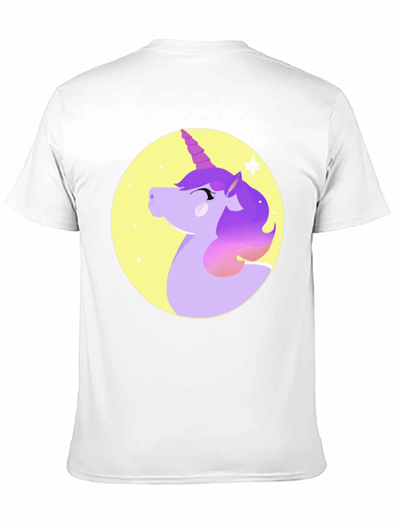 Unicorn Graphic Print Black T-Shirt