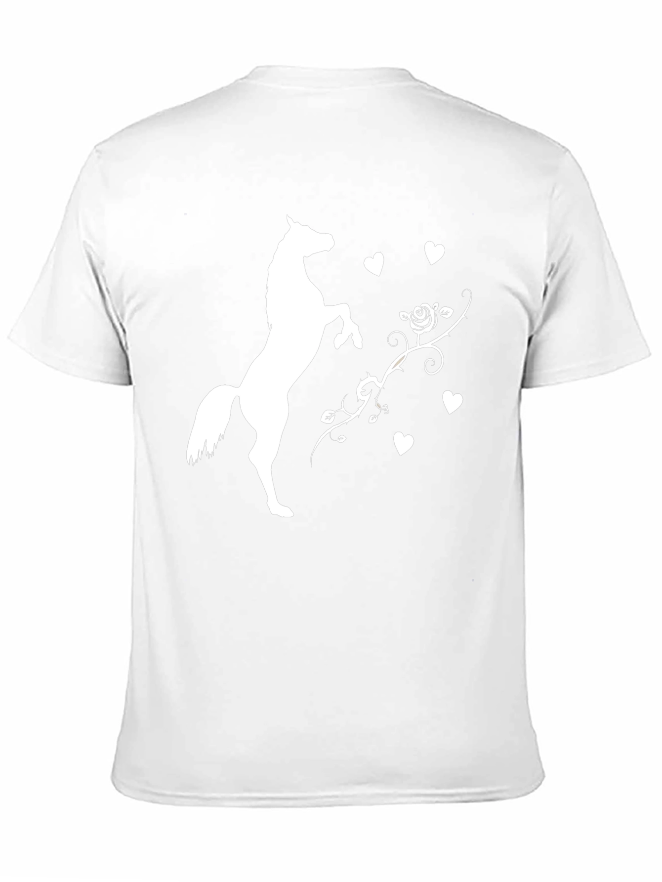 Horse Rose Heart Graphic Tee