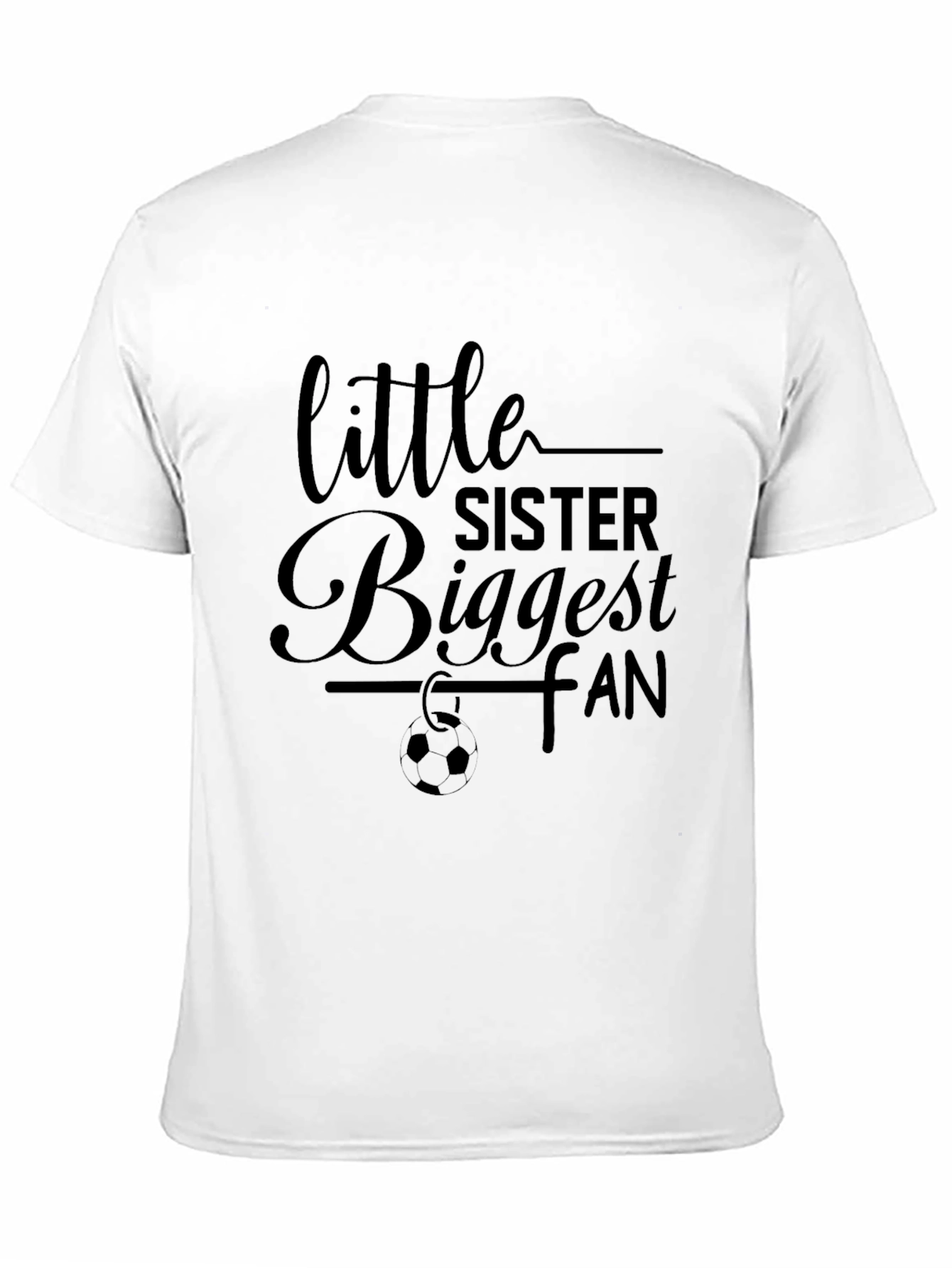 Little Sister Biggest Fan Graphic Tee