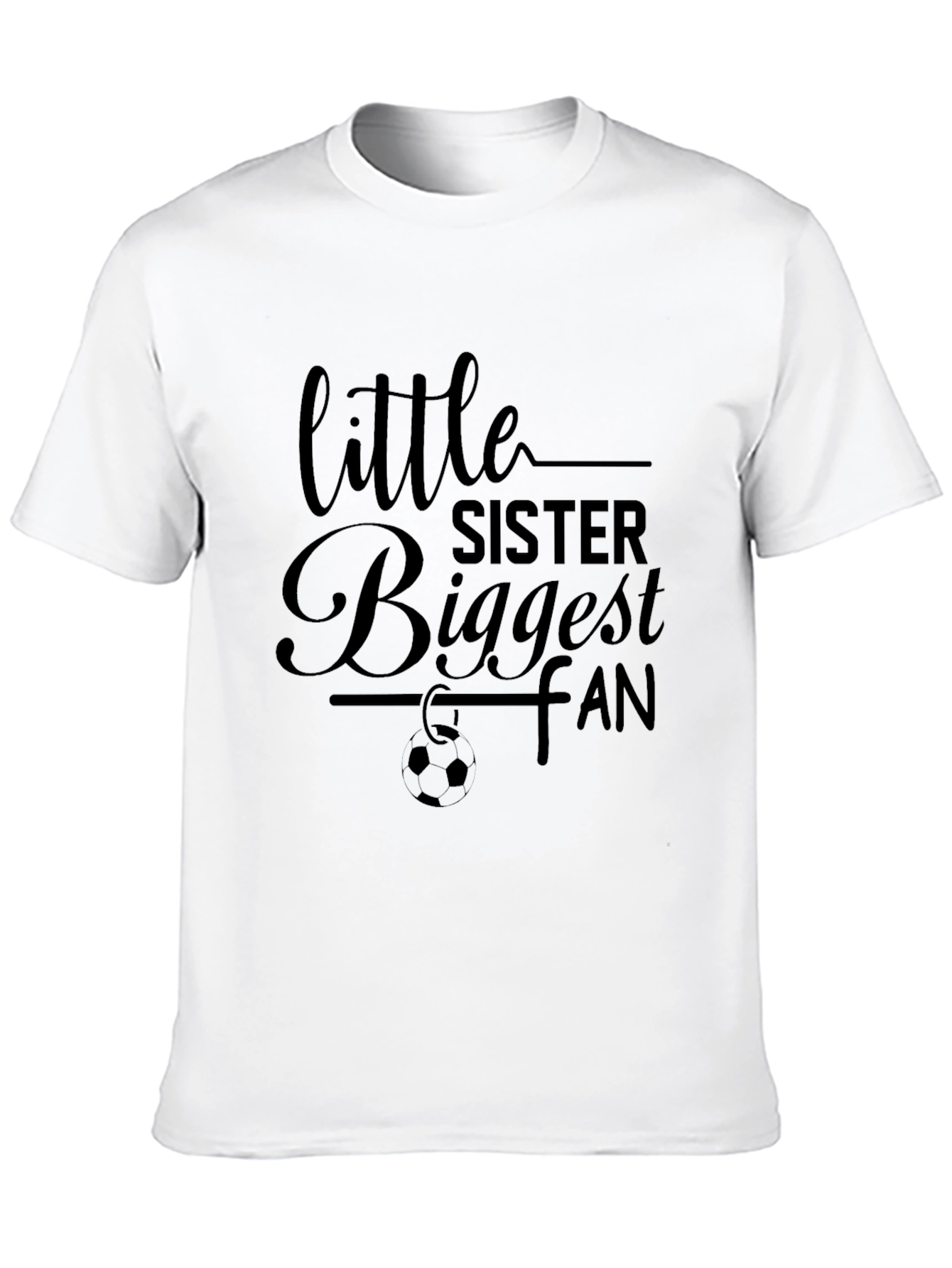 Little Sister Biggest Fan Graphic Tee