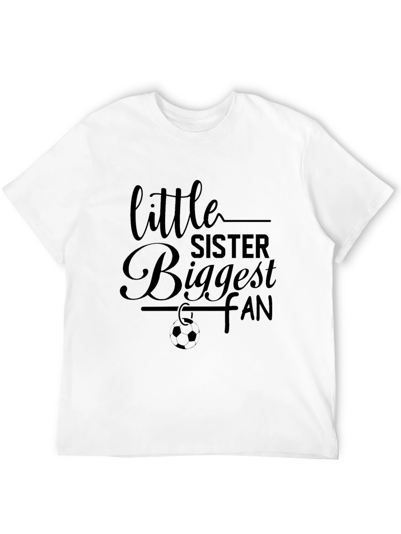 Little Sister Biggest Fan Graphic Tee