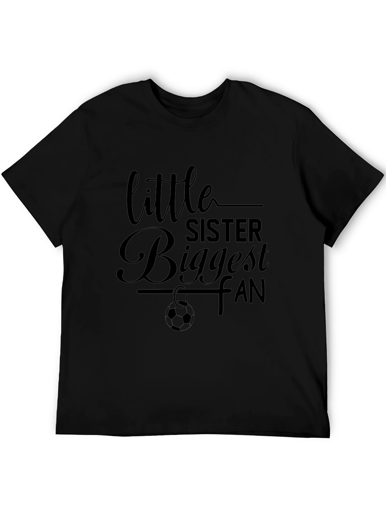 Little Sister Biggest Fan Graphic Tee
