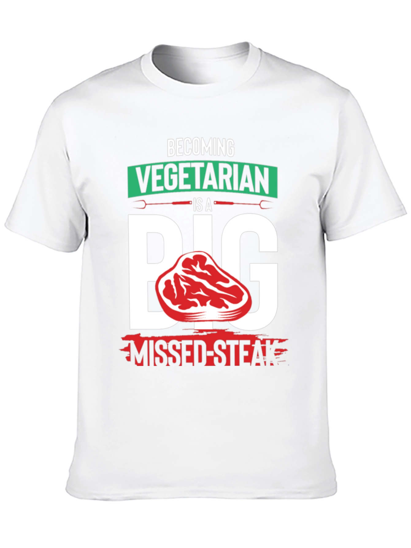 Vegetarian Missed-Steak Graphic Tee