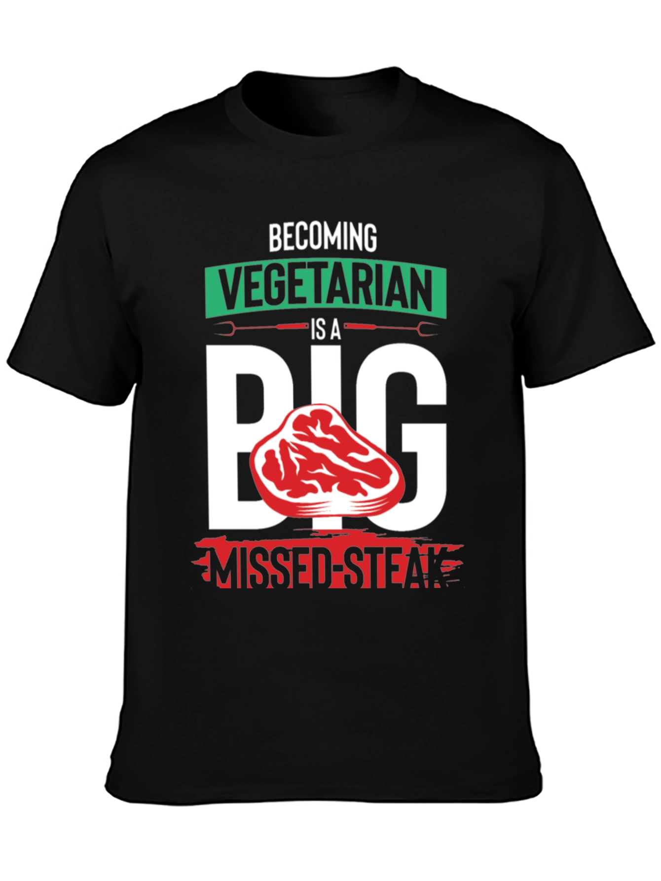 Vegetarian Missed-Steak Graphic Tee