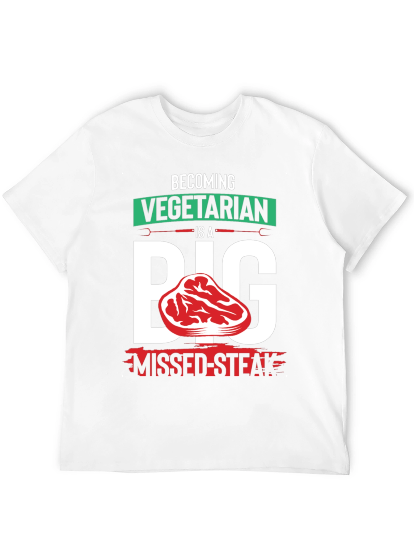 Vegetarian Missed-Steak Graphic Tee