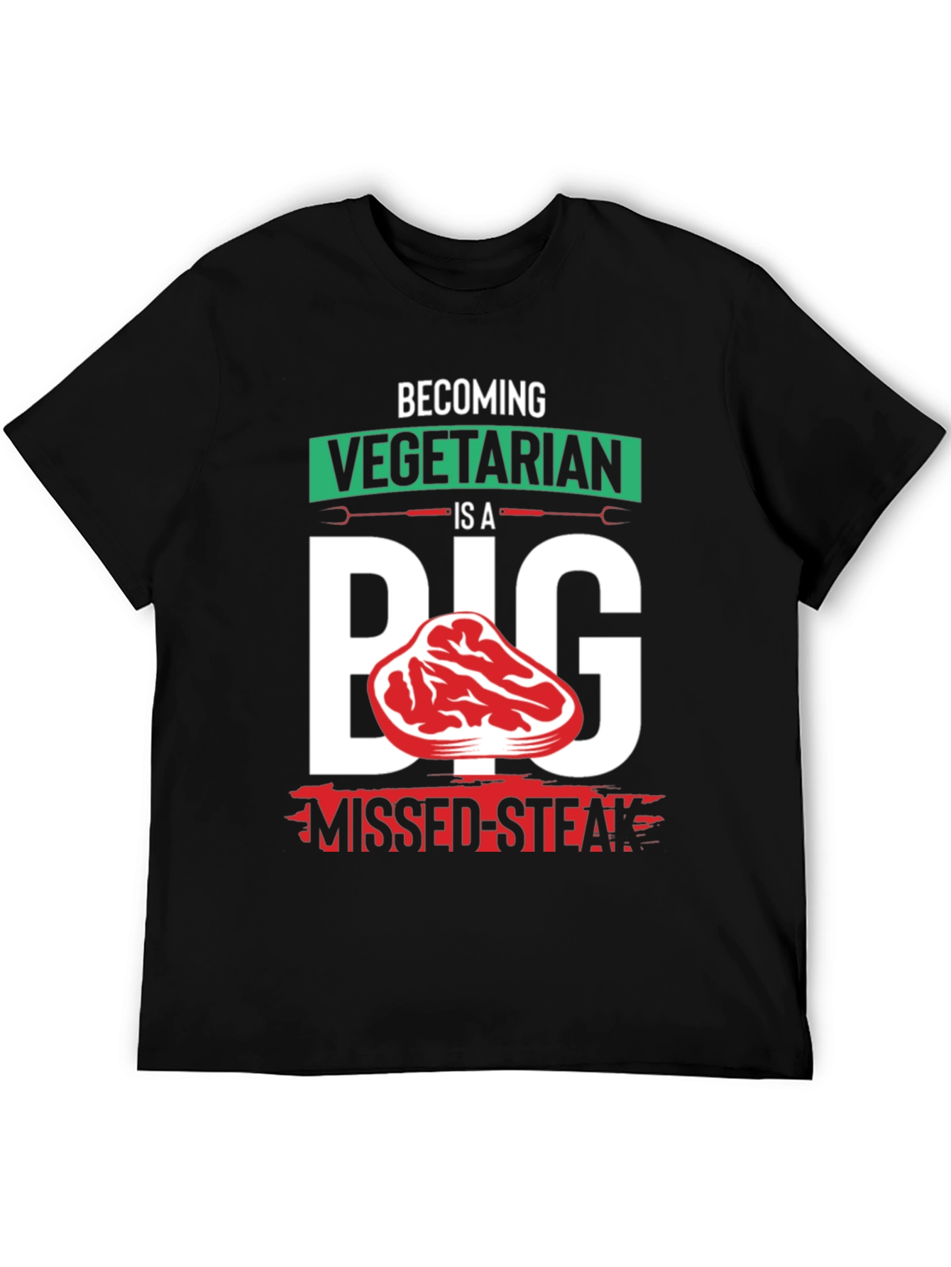 Vegetarian Missed-Steak Graphic Tee