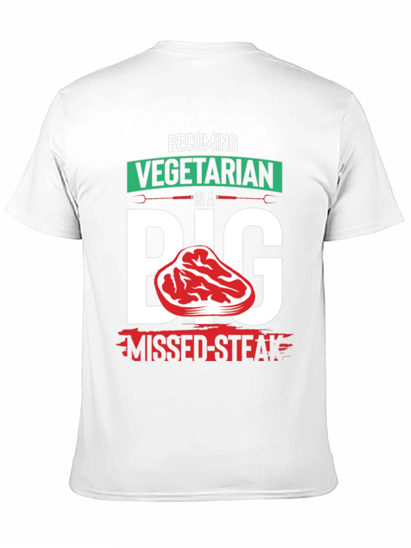 Vegetarian Missed-Steak Graphic Tee