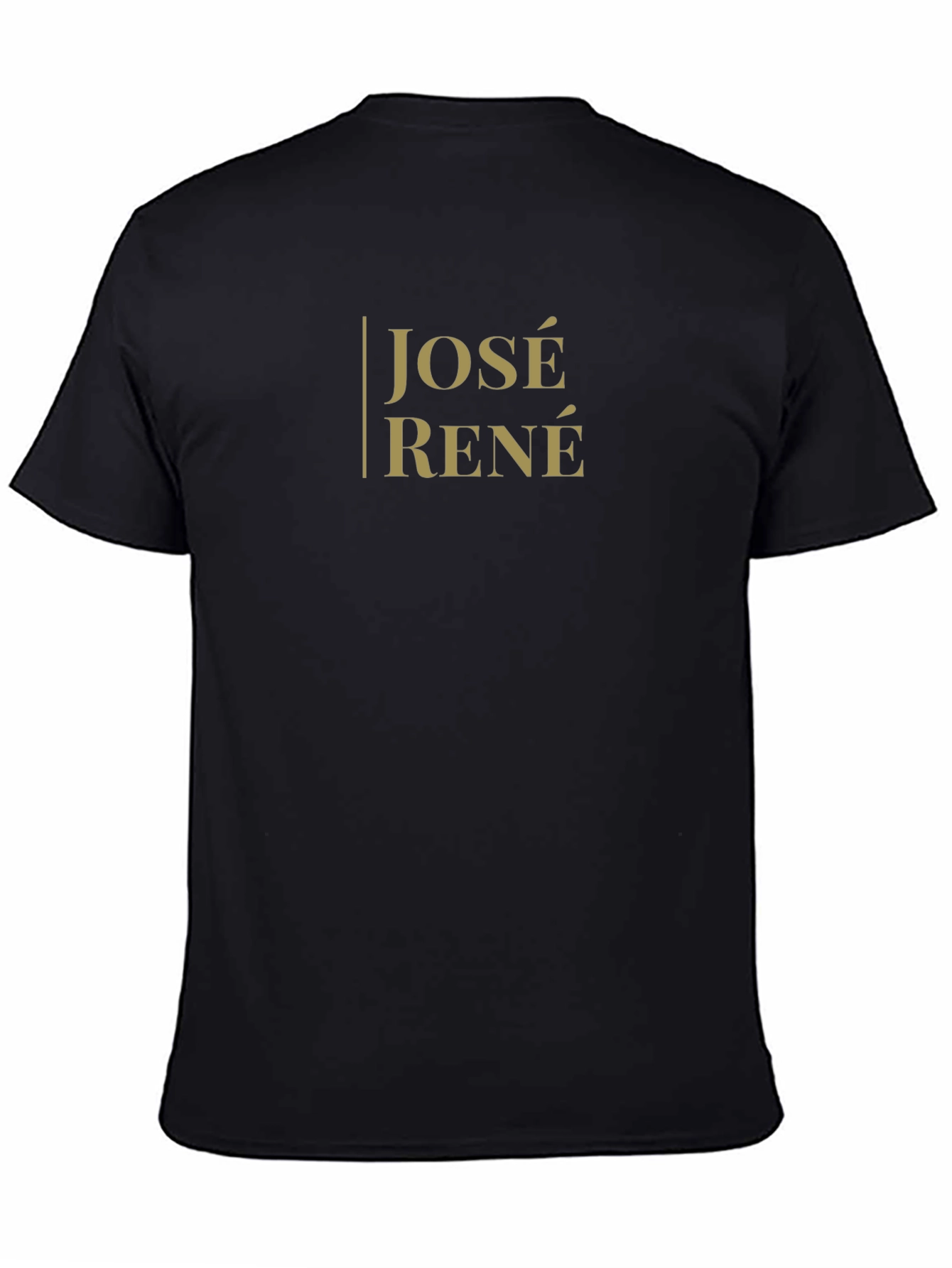 José René Black Graphic Tee - Stylish Unisex T-Shirt
