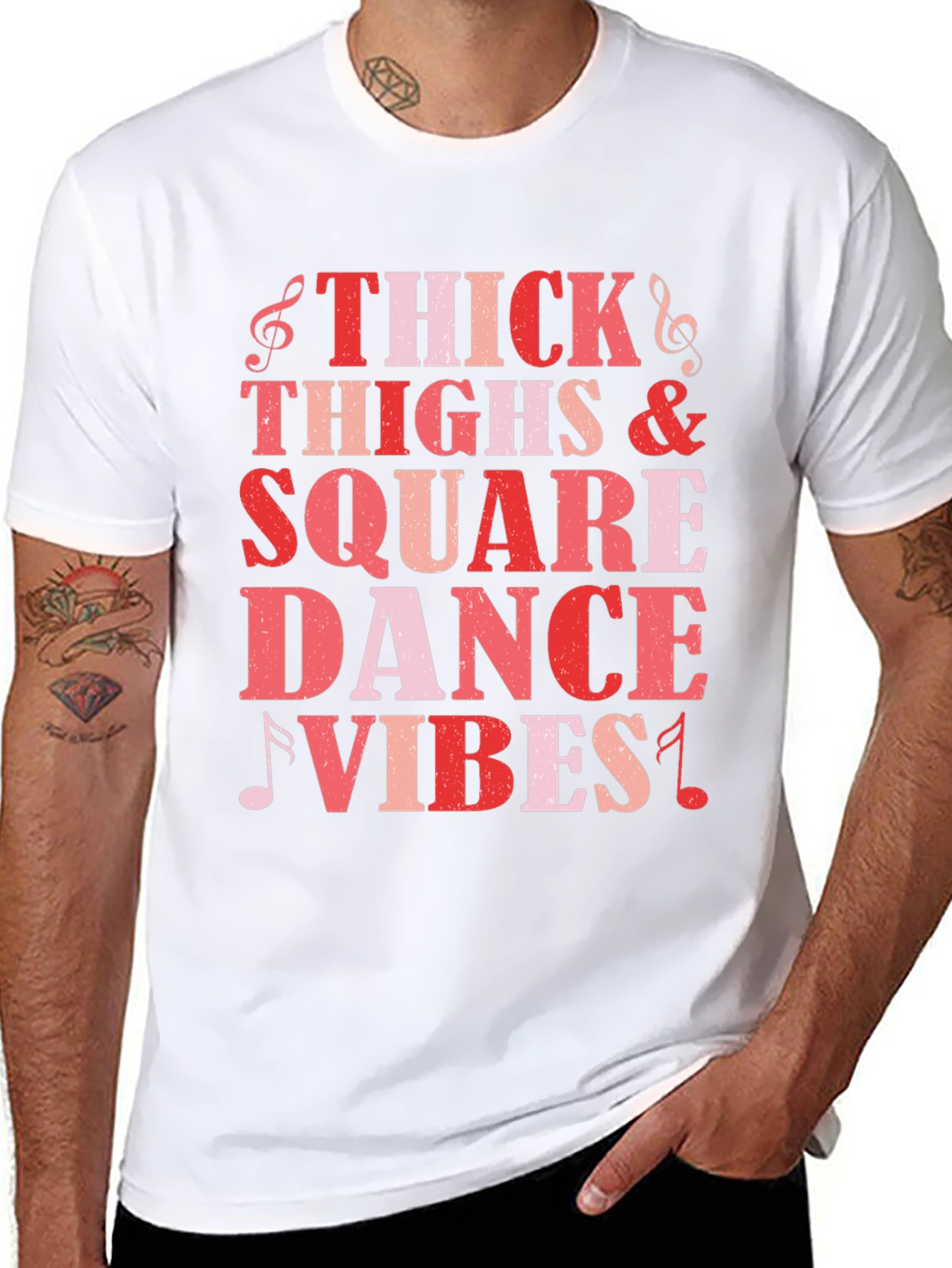 Thick Thighs Square Dance Vibes Tee