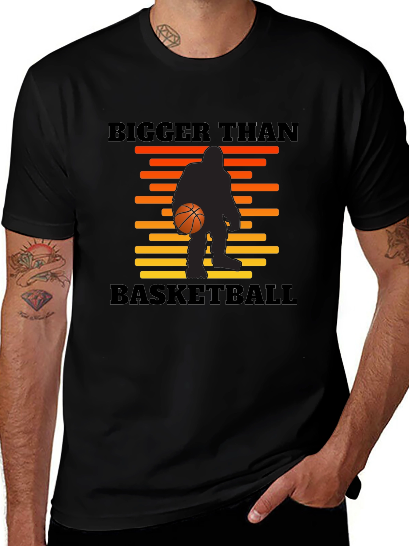 Bigger Than Basketball Sasquatch Graphic T-Shirt