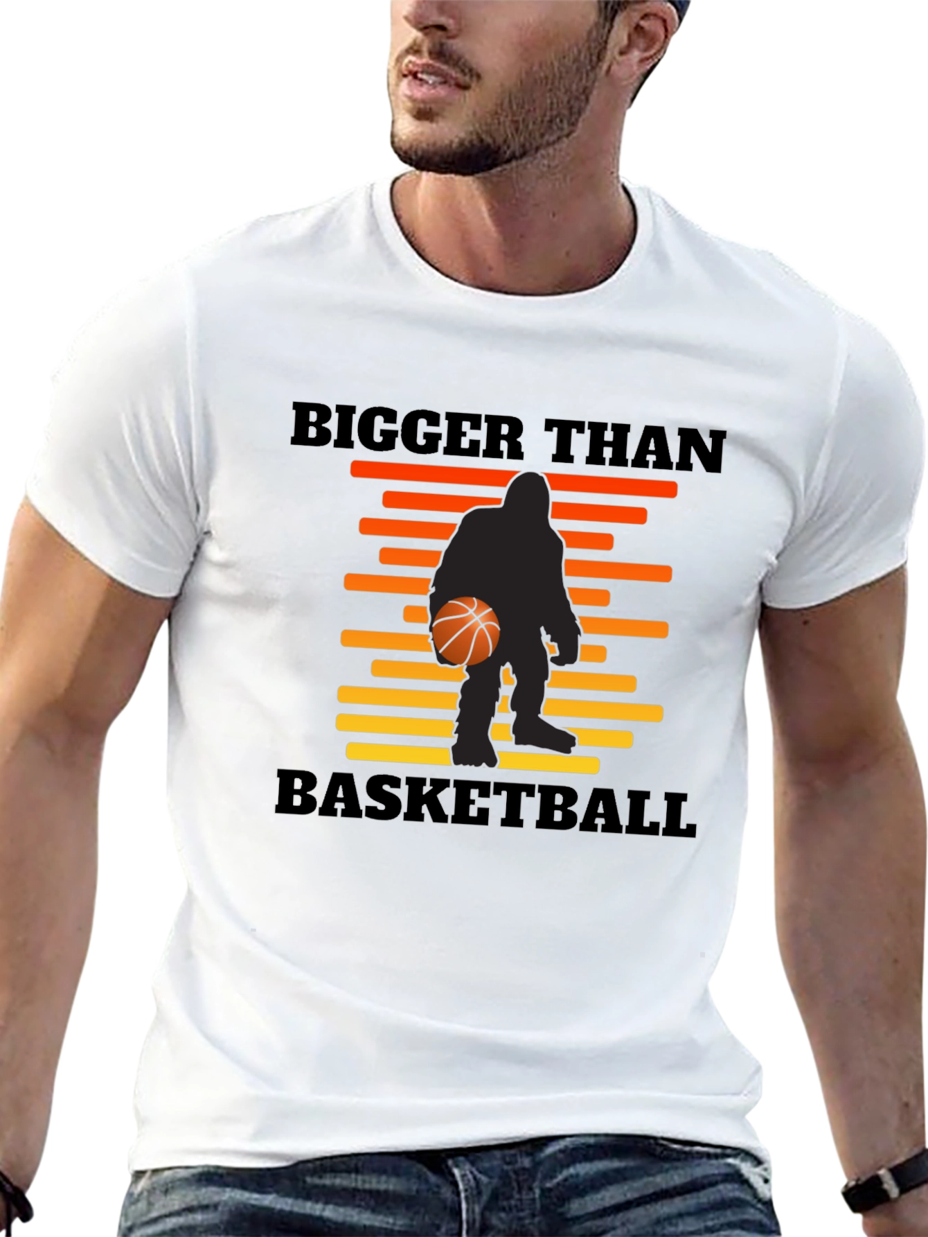 Bigger Than Basketball Sasquatch Graphic T-Shirt