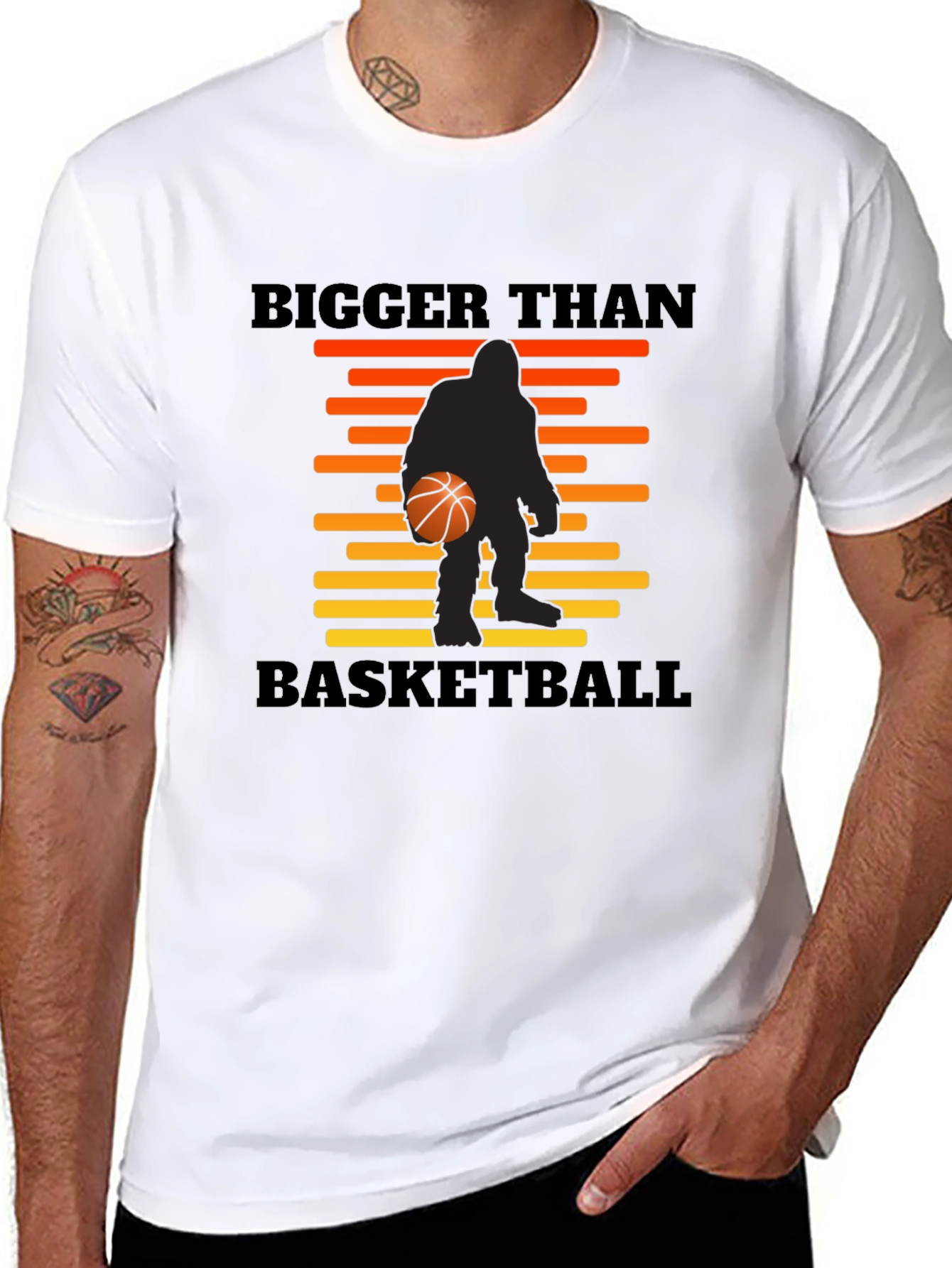 Bigger Than Basketball Sasquatch Graphic T-Shirt