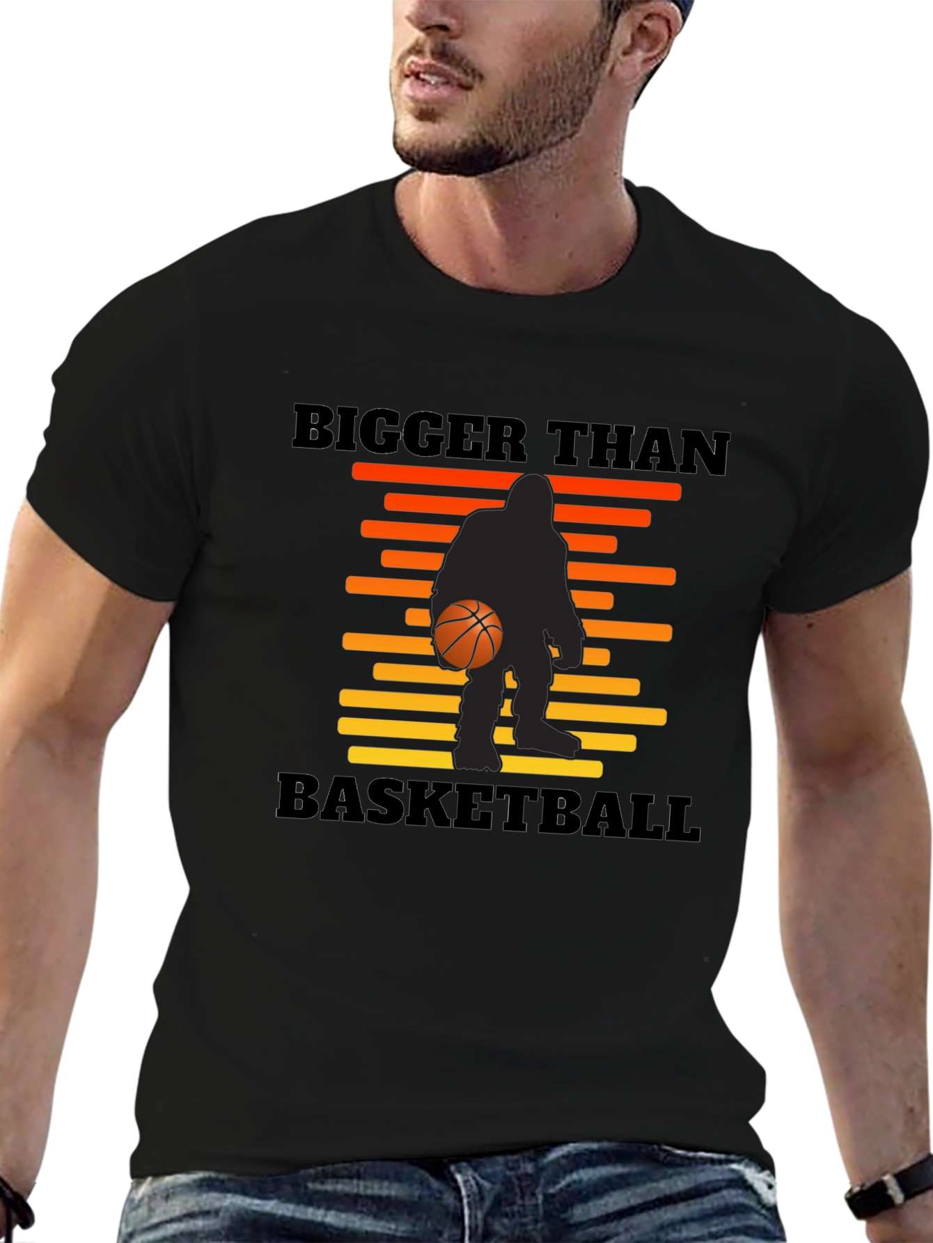 Bigger Than Basketball Sasquatch Graphic T-Shirt