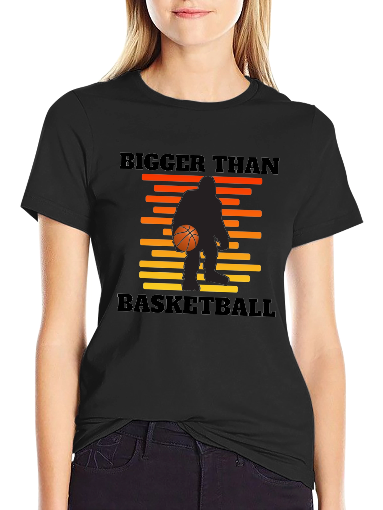 Bigger Than Basketball Sasquatch Graphic T-Shirt