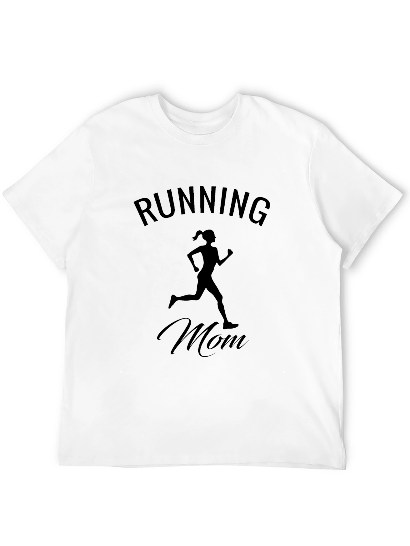 Running Mom Graphic Tee - Black Unisex Shirt