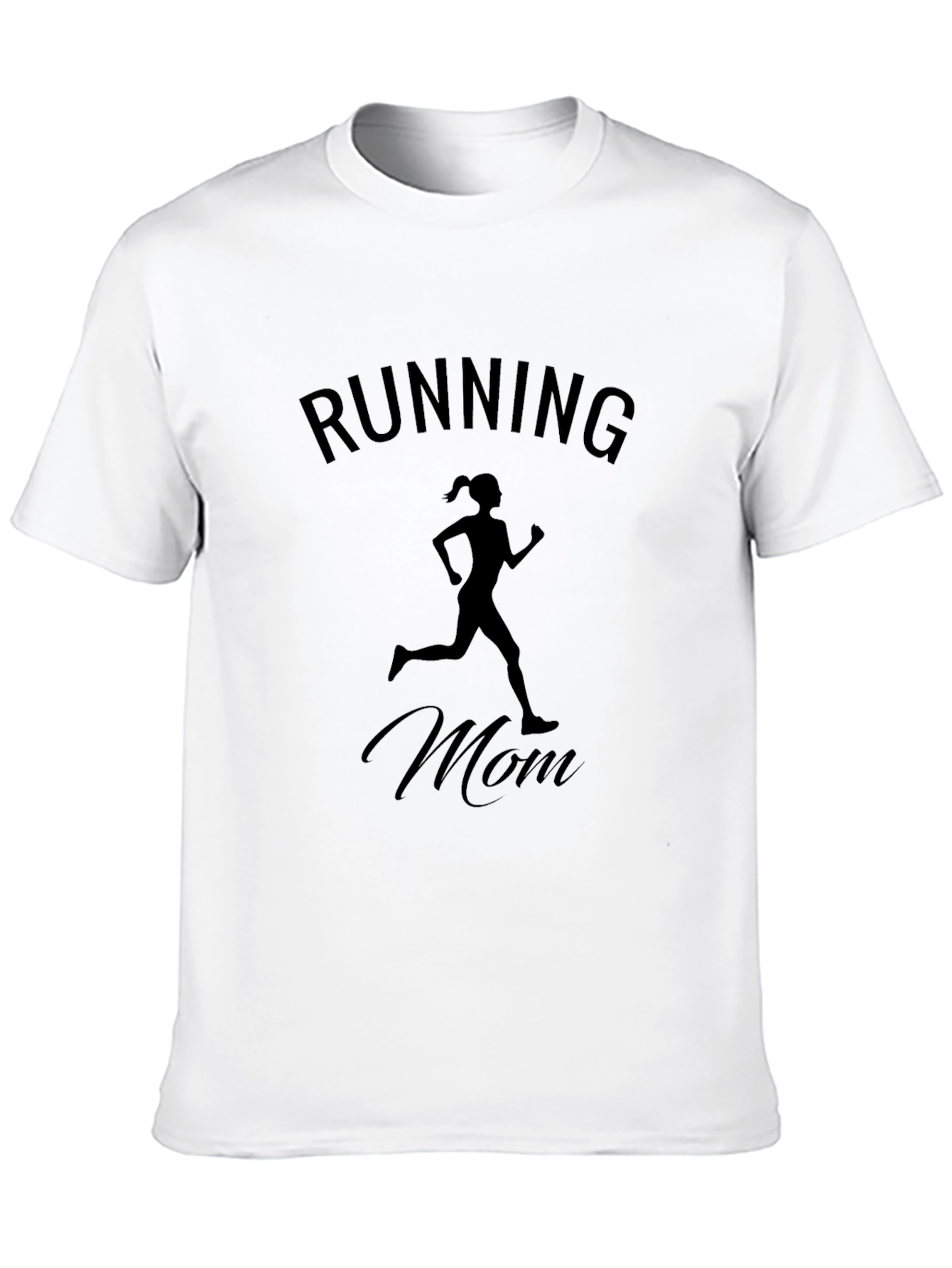 Running Mom Graphic Tee - Black Unisex Shirt