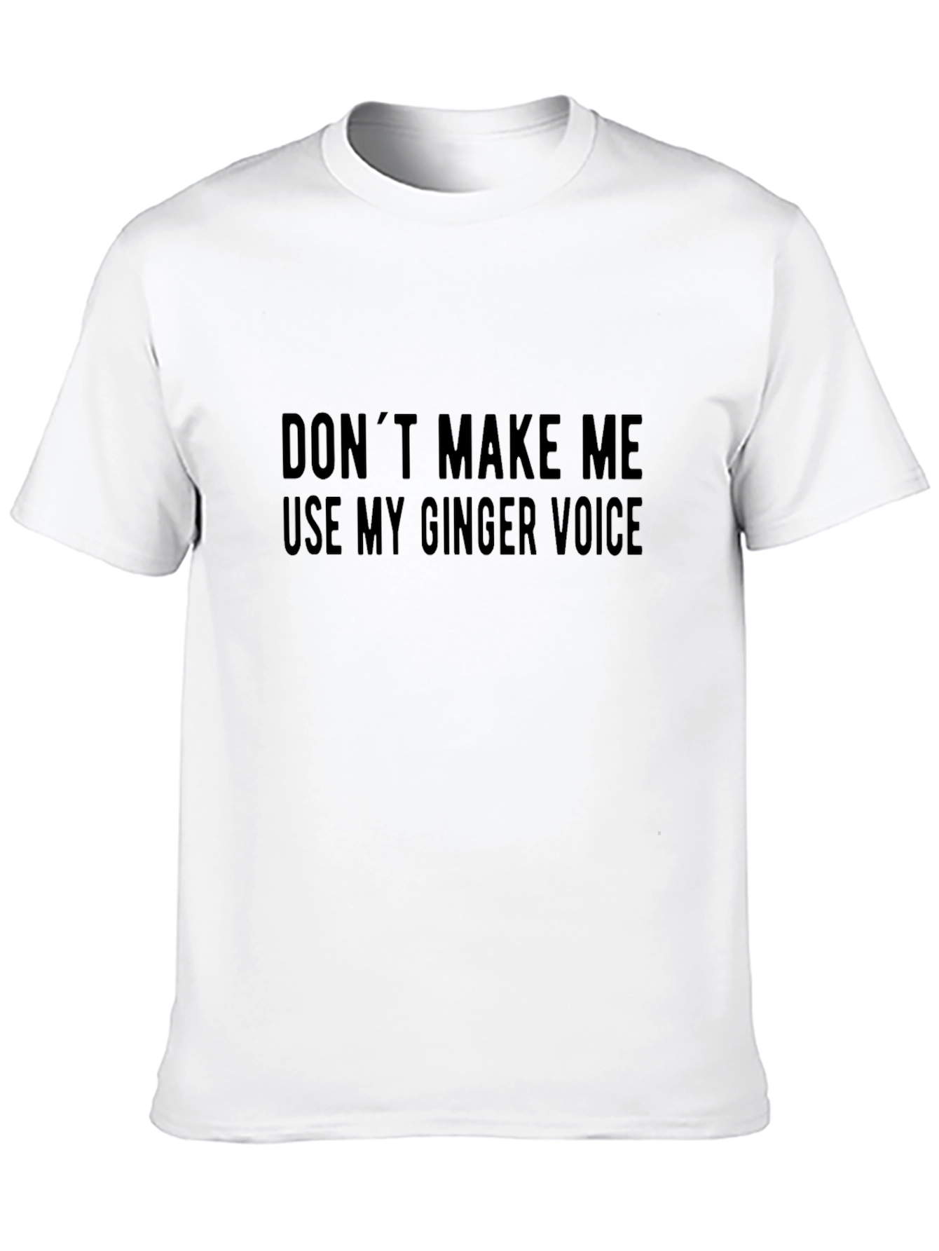 Funny Ginger Voice Black T-Shirt