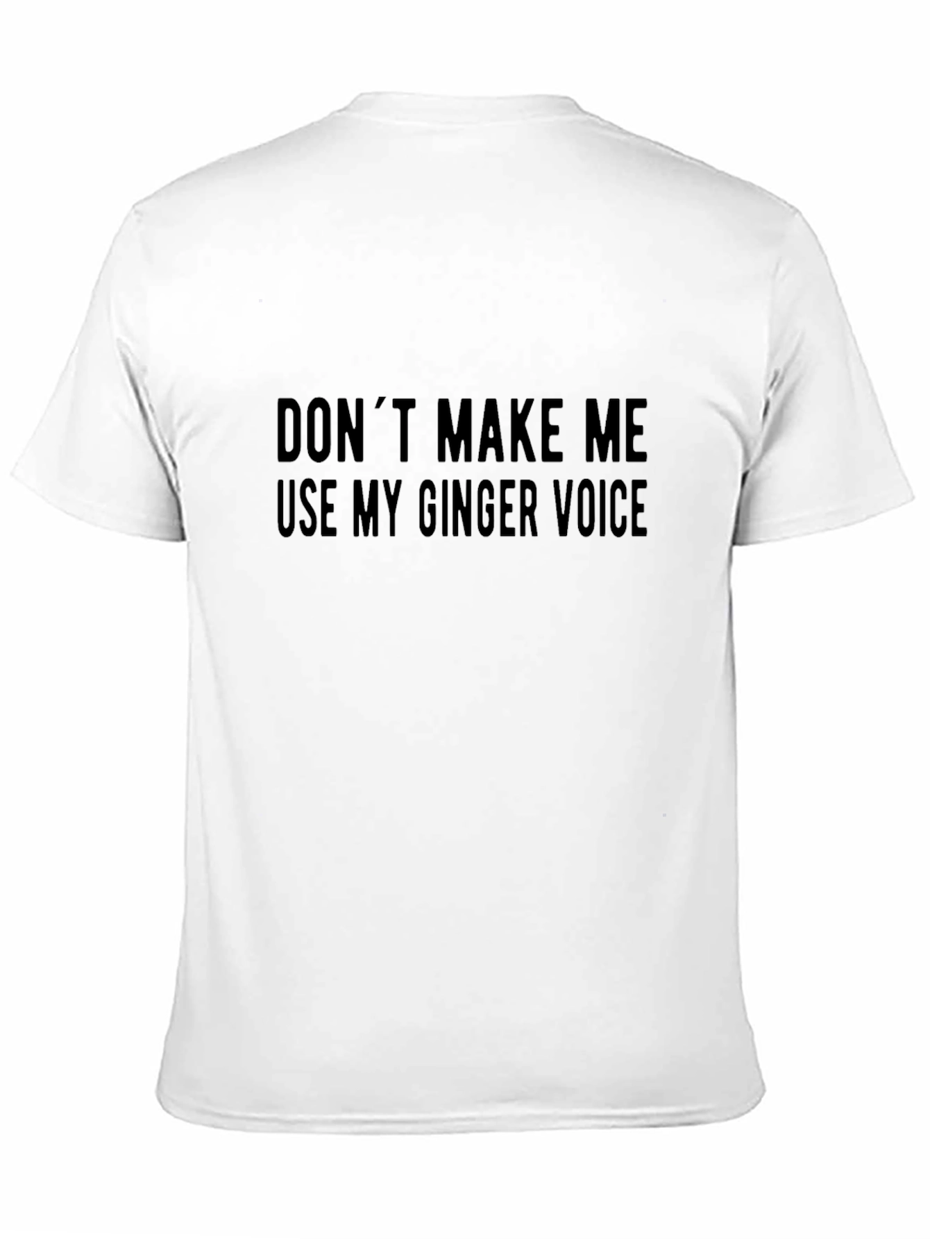 Funny Ginger Voice Black T-Shirt