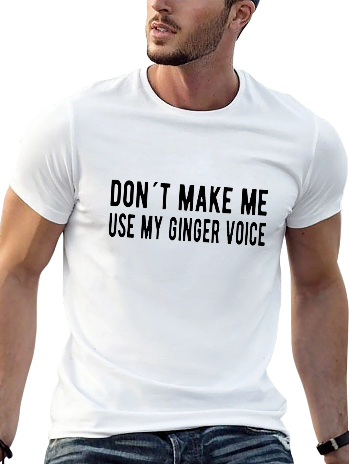 Funny Ginger Voice Black T-Shirt