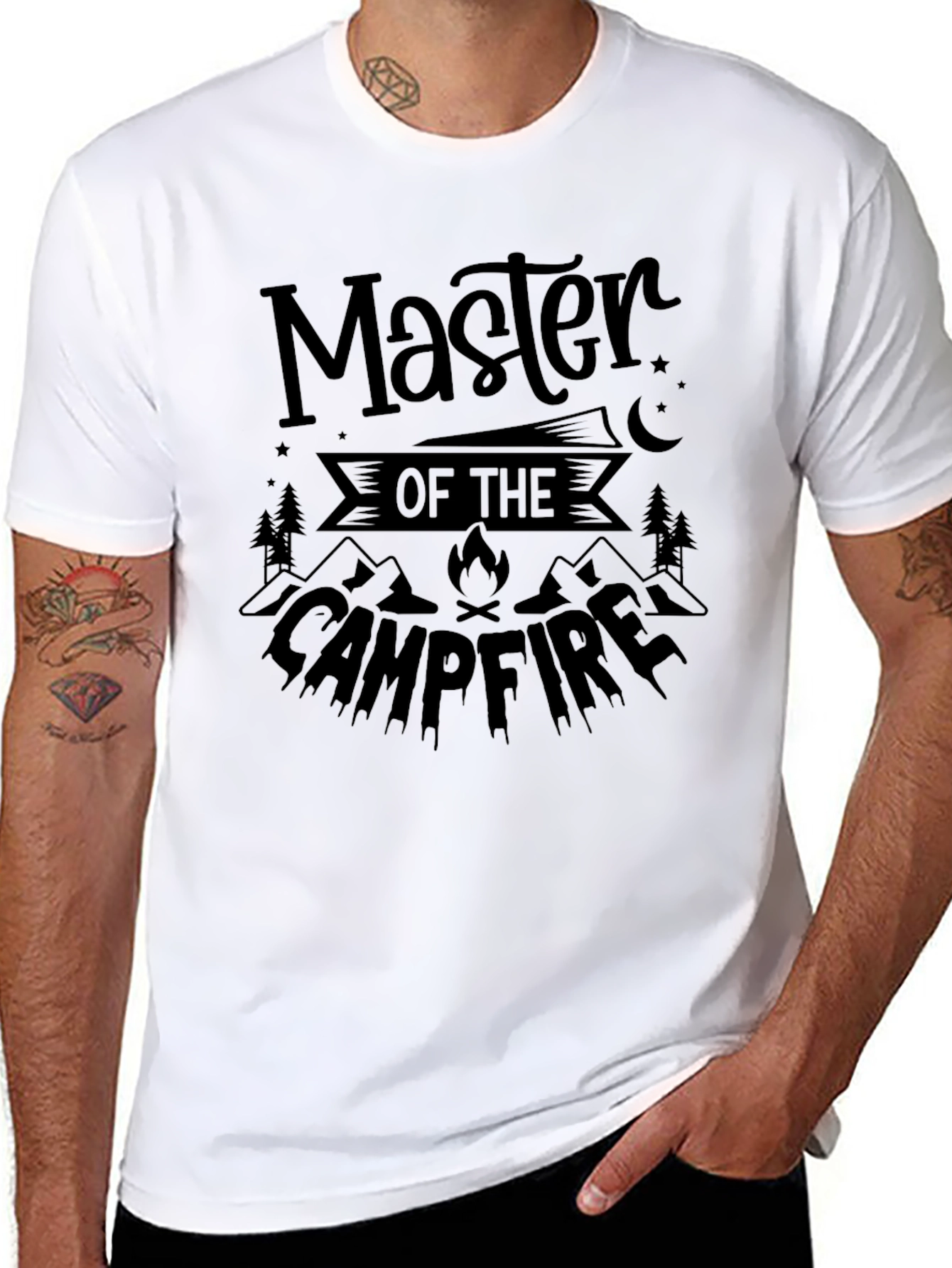 Master of Campfire Graphic Tee - Camping T-Shirt