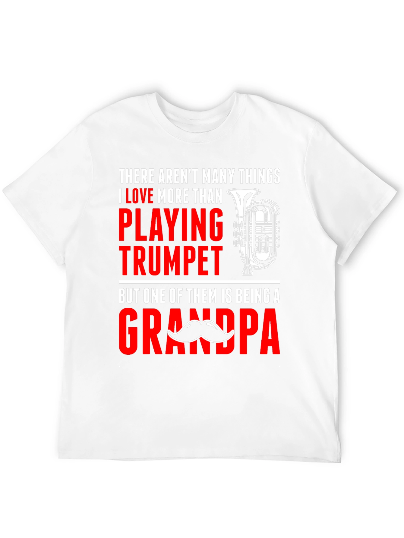 Trumpet Playing Grandpa T-Shirt